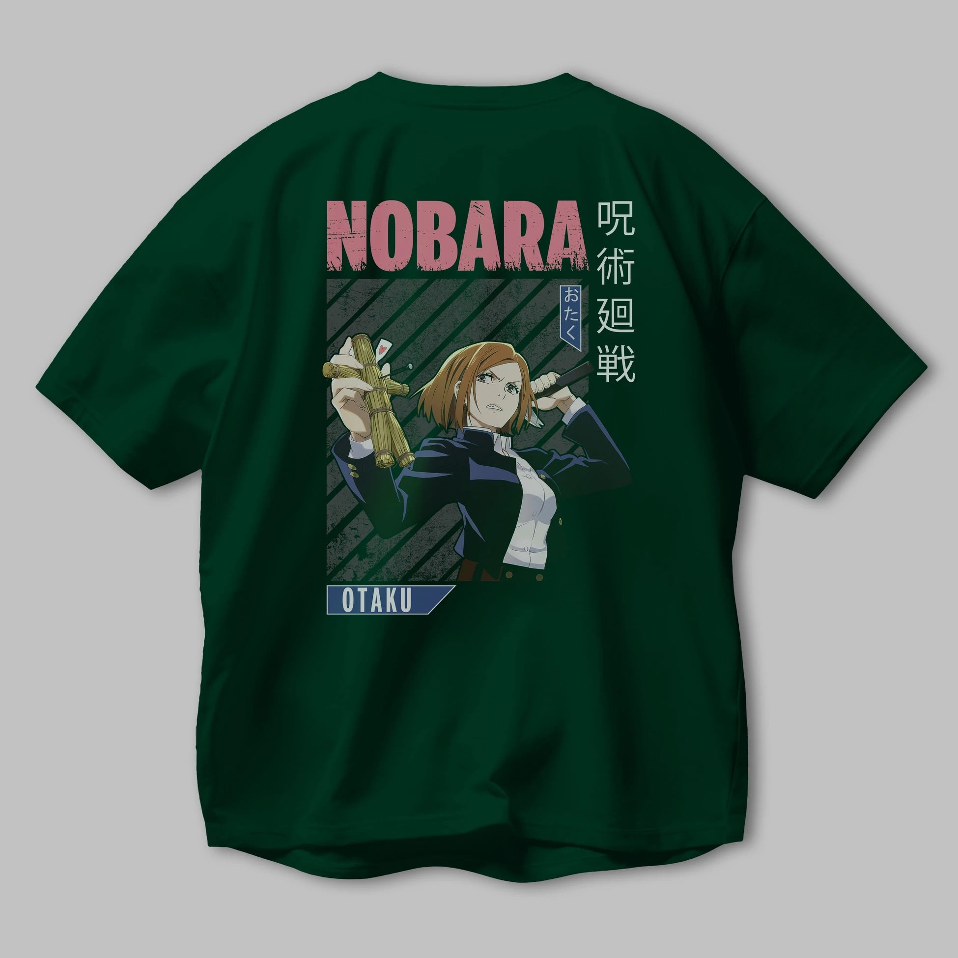 Nobara Kugisaki 6 Anime Arka Baskılı Oversize t-shirt Erkek Kadın Unisex