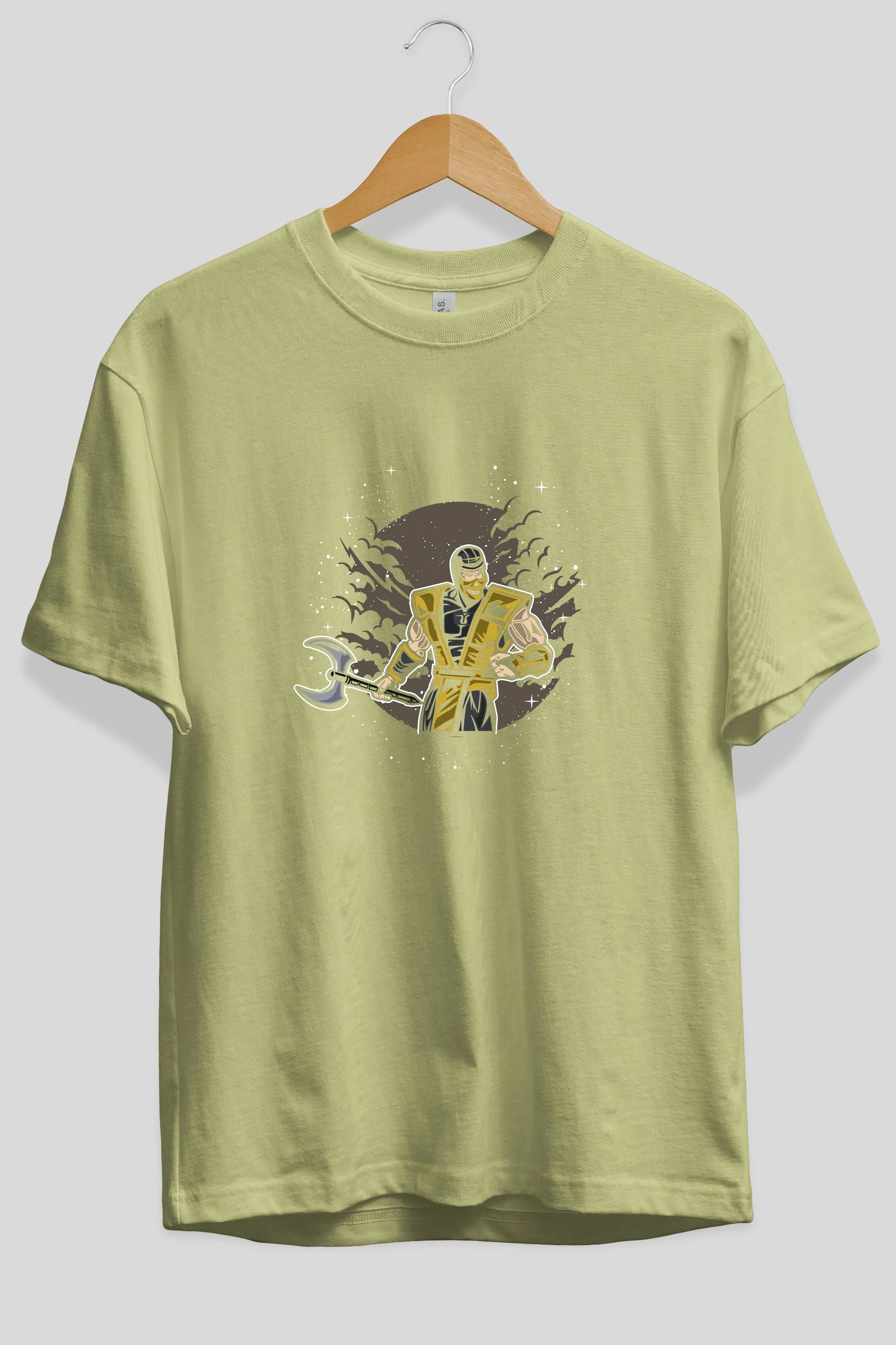 SCORPION Ön Baskılı Oversize t-shirt Erkek Kadın Unisex %100 Pamuk tişort
