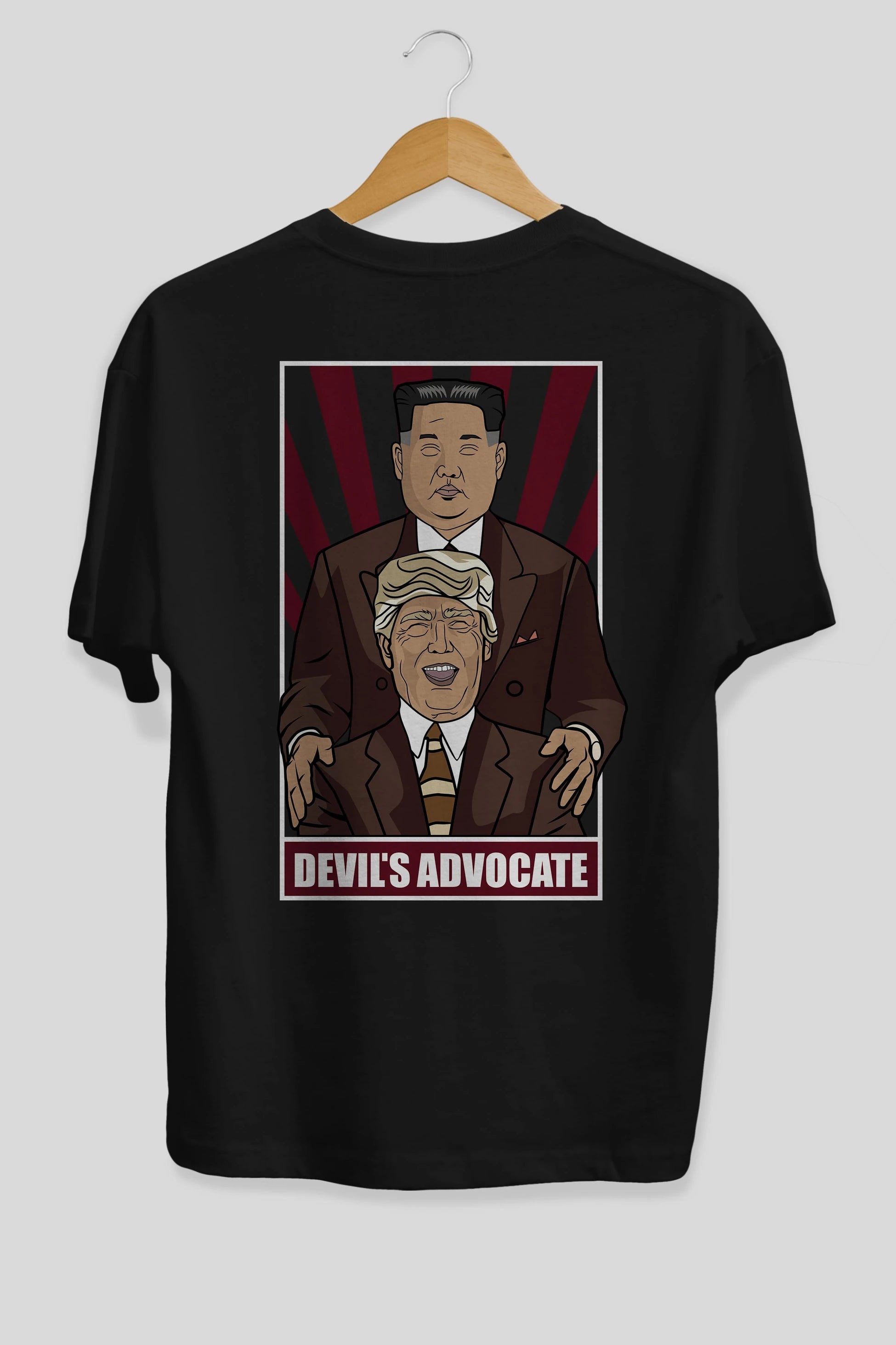 Devil_s Advocate Arka Baskılı Oversize t-shirt Erkek Kadın Unisex %100 Pamuk tişort
