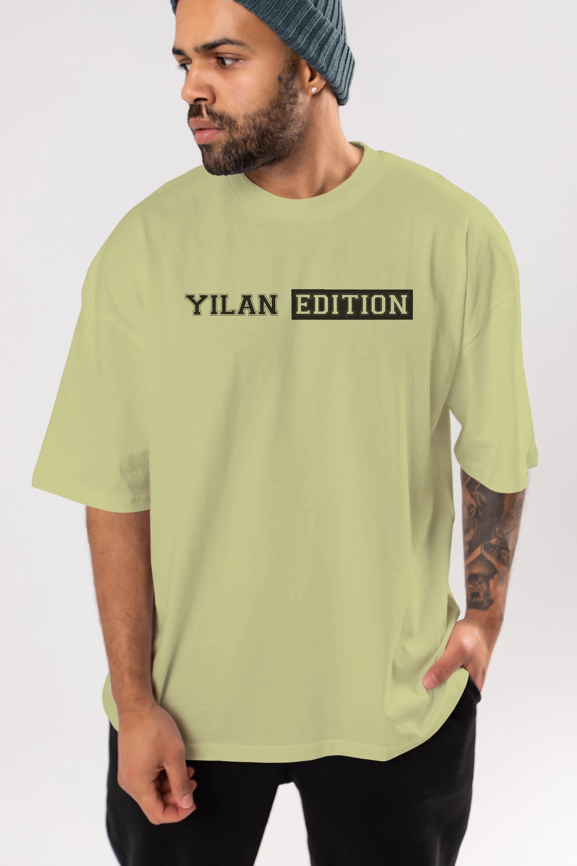 Yılan Edition Ön Baskılı Oversize t-shirt %100 pamuk Erkek Kadın Unisex