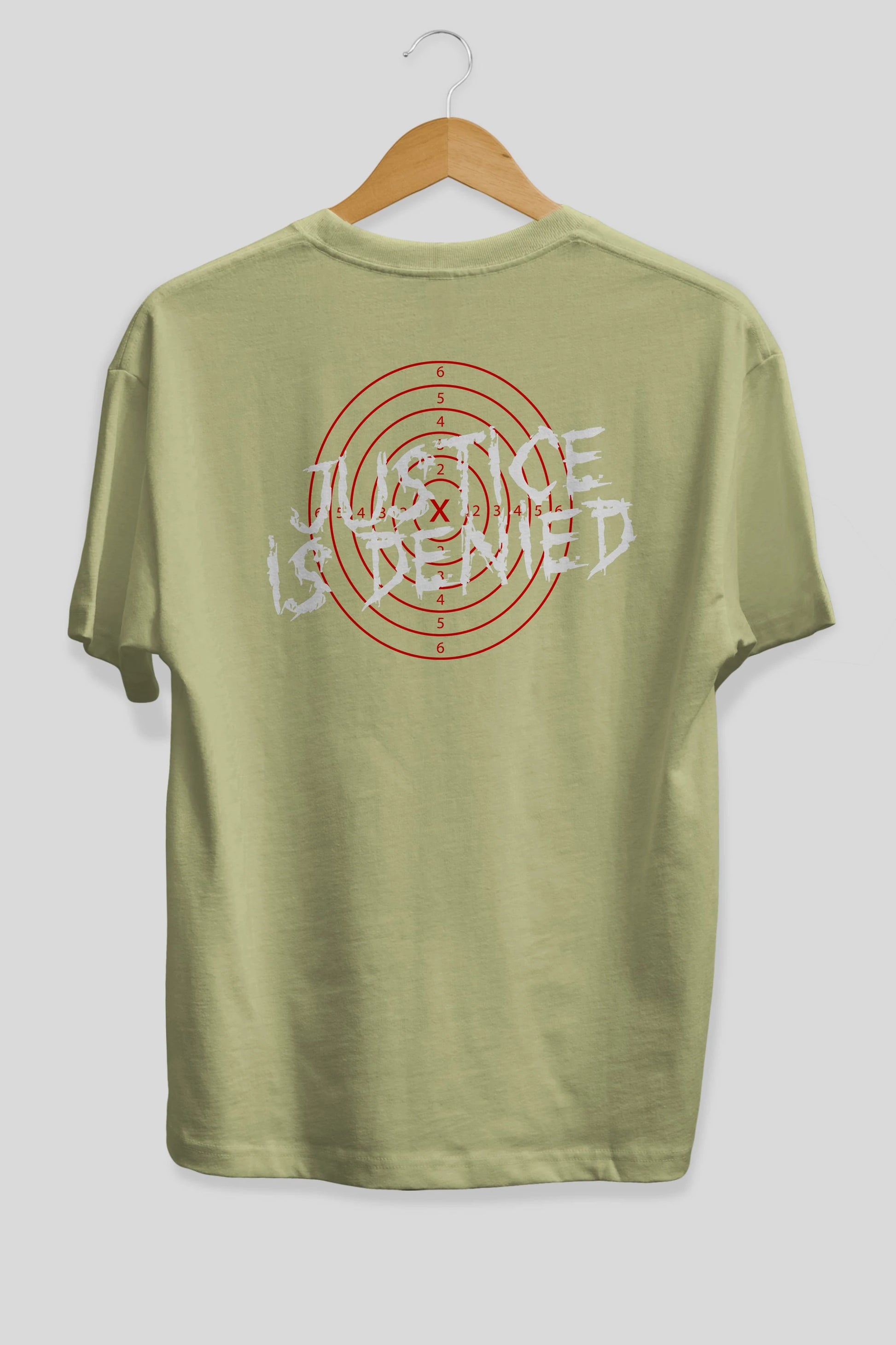 Justice is Denied Arka Baskılı Oversize t-shirt Erkek Kadın Unisex