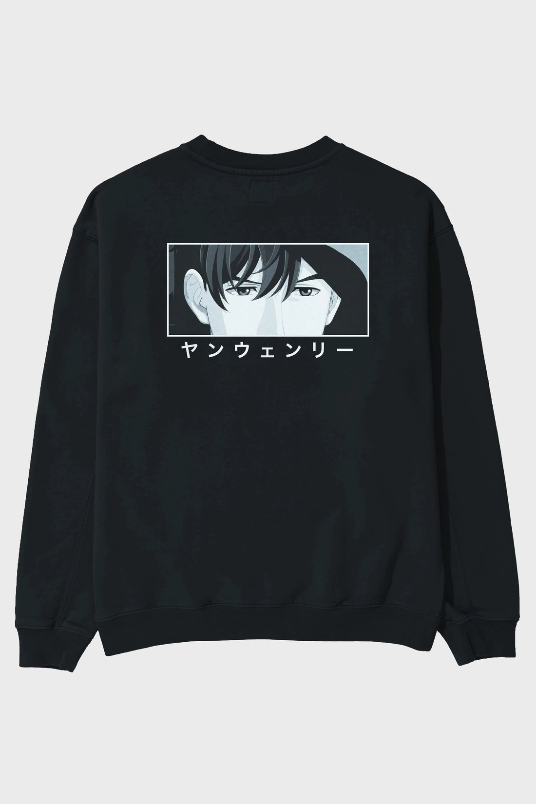 Wen-li Yang 1 Anime Arka Baskılı Oversize Sweatshirt Erkek Kadın Unisex
