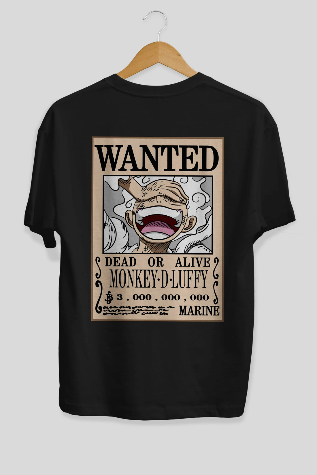 CARTEL LUFFY GEAR 5 Anime Arka Baskılı Oversize t-shirt Erkek Kadın Unisex