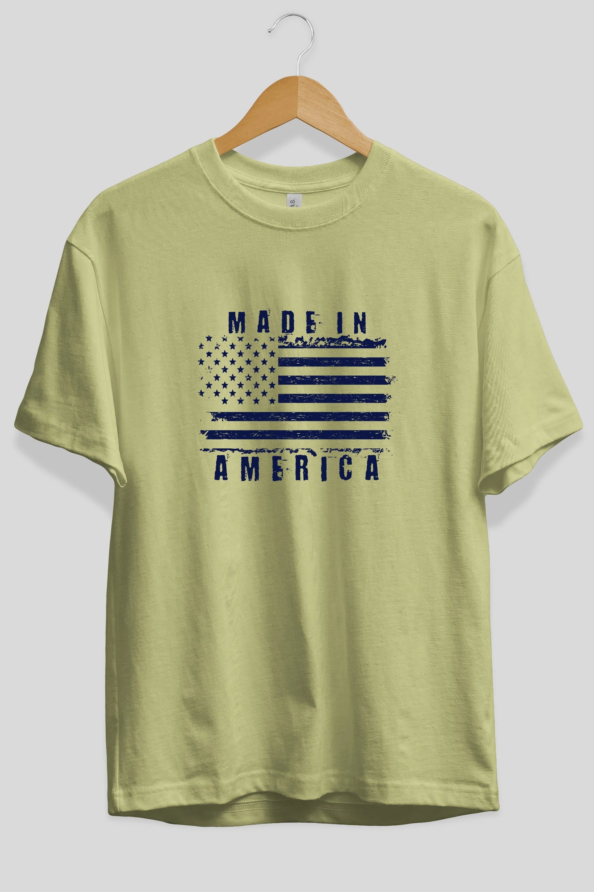 Made in America Ön Baskılı Oversize t-shirt Erkek Kadın Unisex