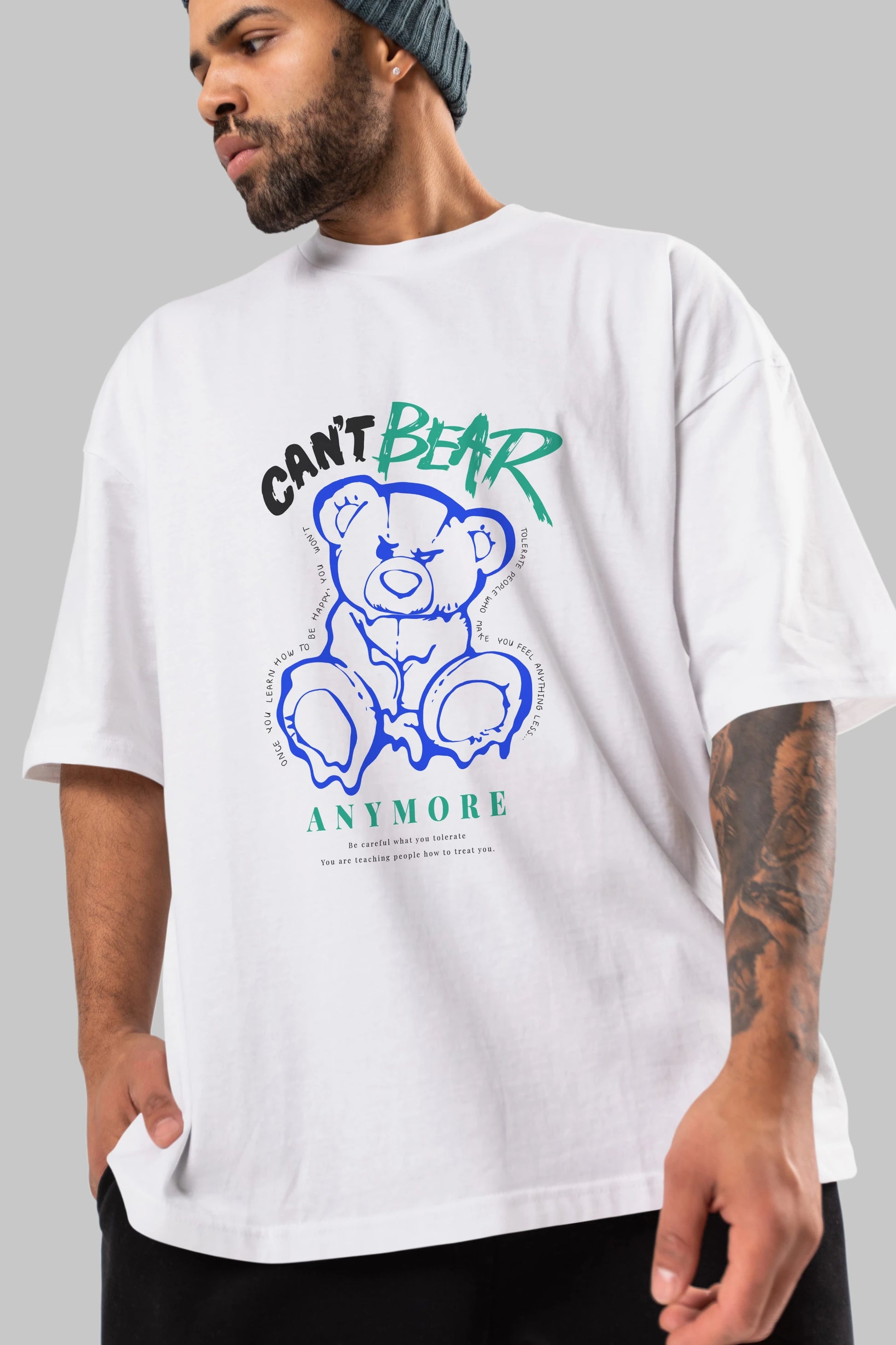 Cant Bear Anymore Ön Baskılı Oversize t-shirt Erkek Kadın Unisex