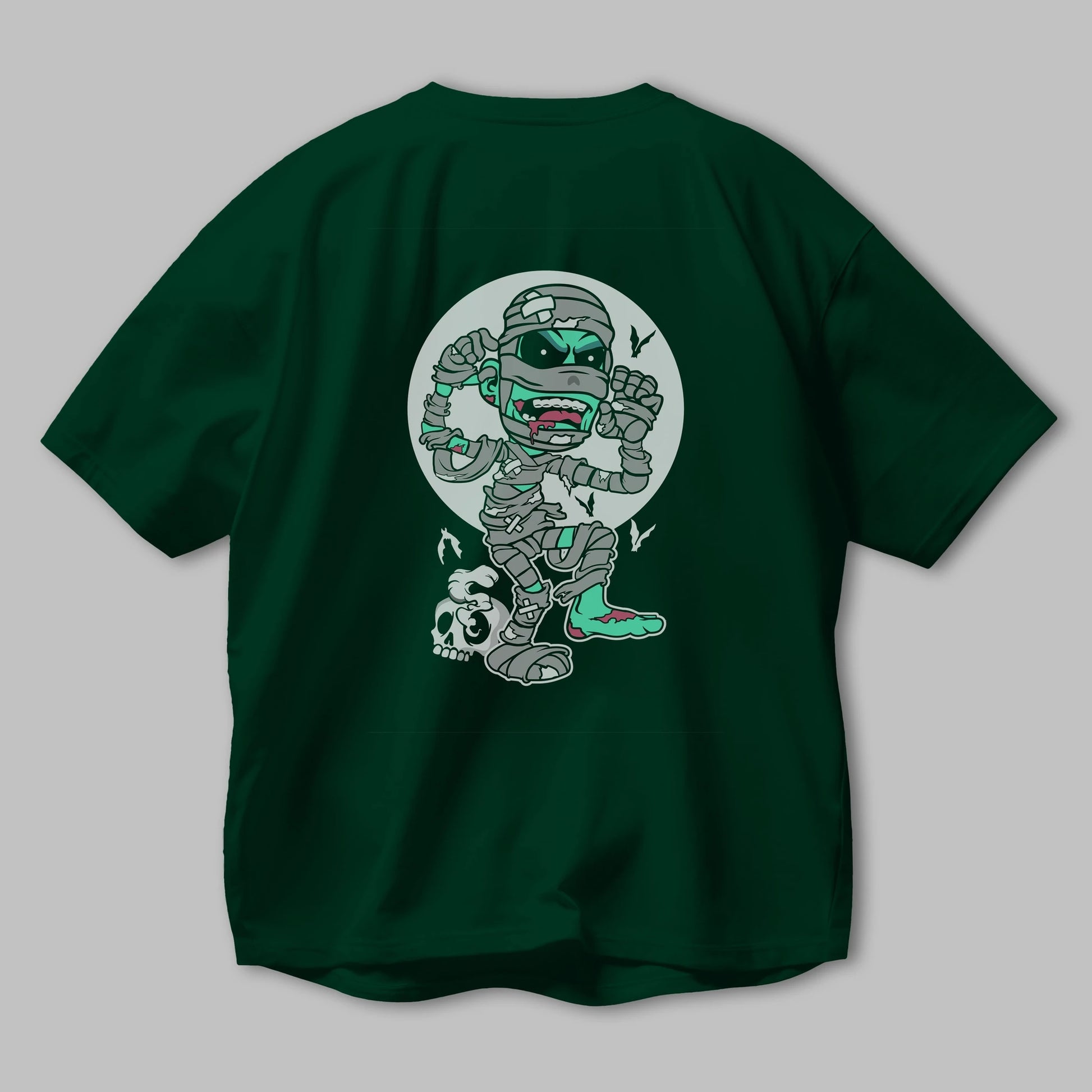 Mummy Arka Baskılı Oversize t-shirt Erkek Kadın Unisex %100 Pamuk tişort