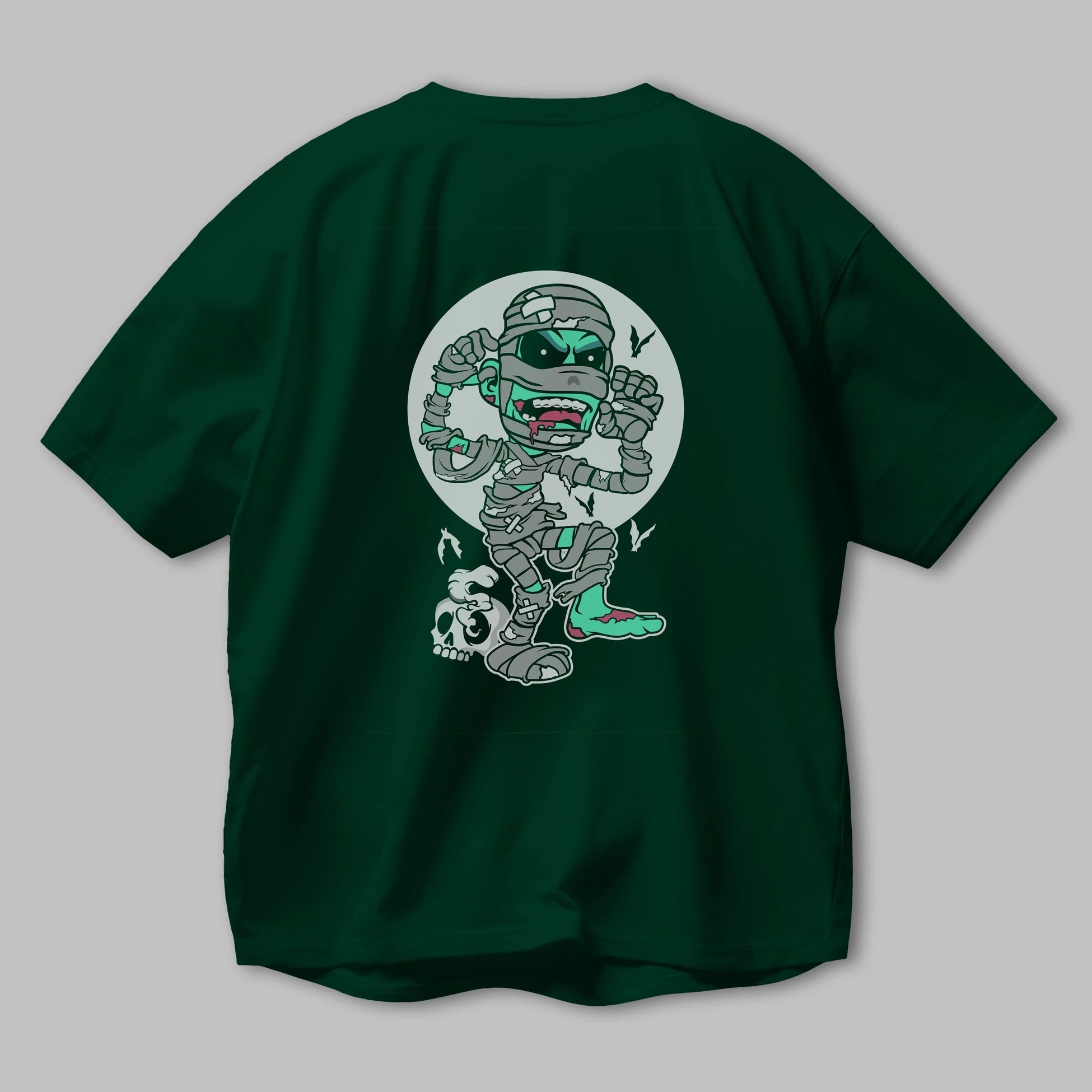 Mummy Arka Baskılı Oversize t-shirt Erkek Kadın Unisex %100 Pamuk tişort