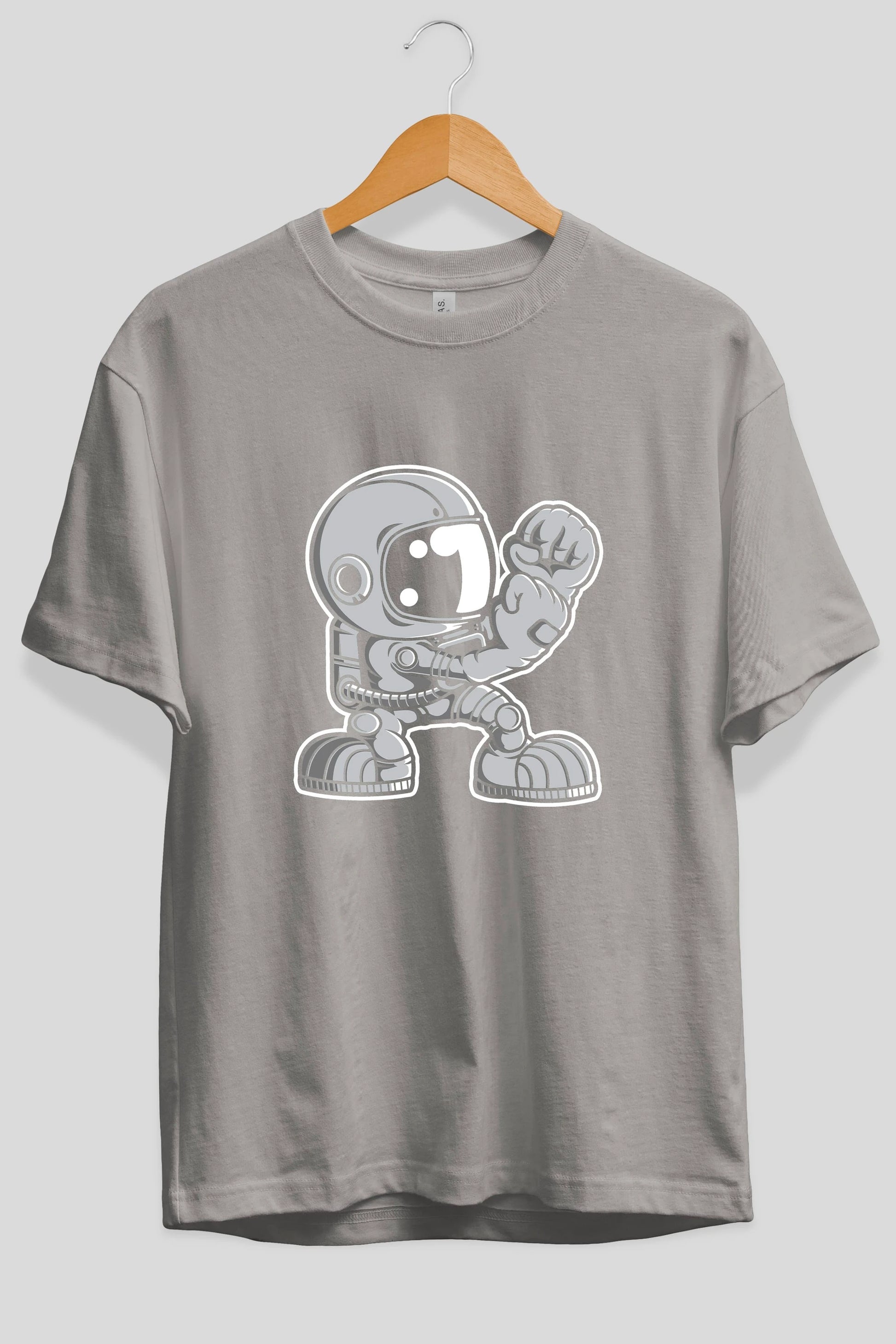 Astronaut Fighting Irish Ön Baskılı Oversize t-shirt Erkek Kadın Unisex