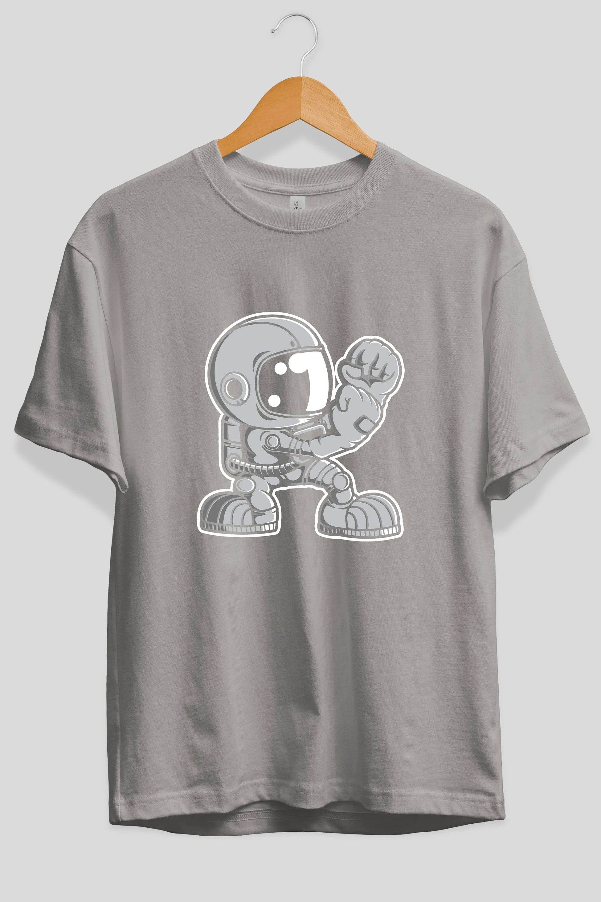 Astronaut Fighting Irish Ön Baskılı Oversize t-shirt Erkek Kadın Unisex