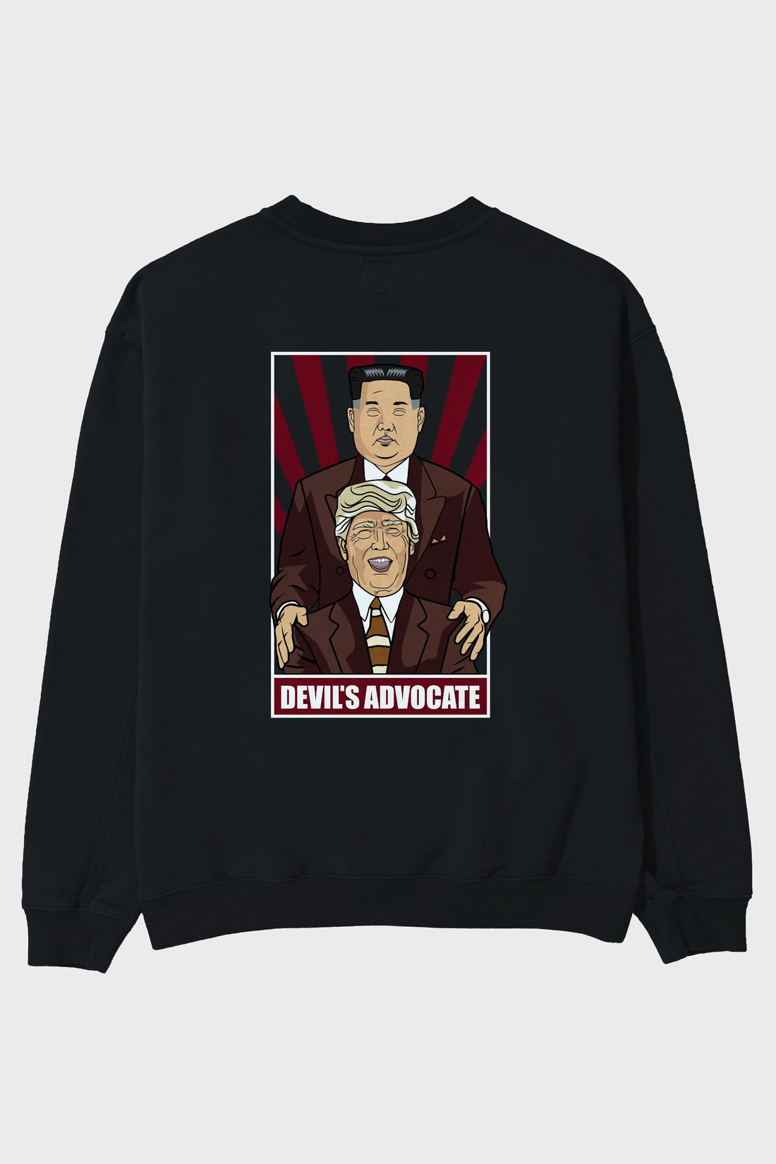 Devil_s Advocate Arka Baskılı Oversize Sweatshirt Erkek Kadın Unisex