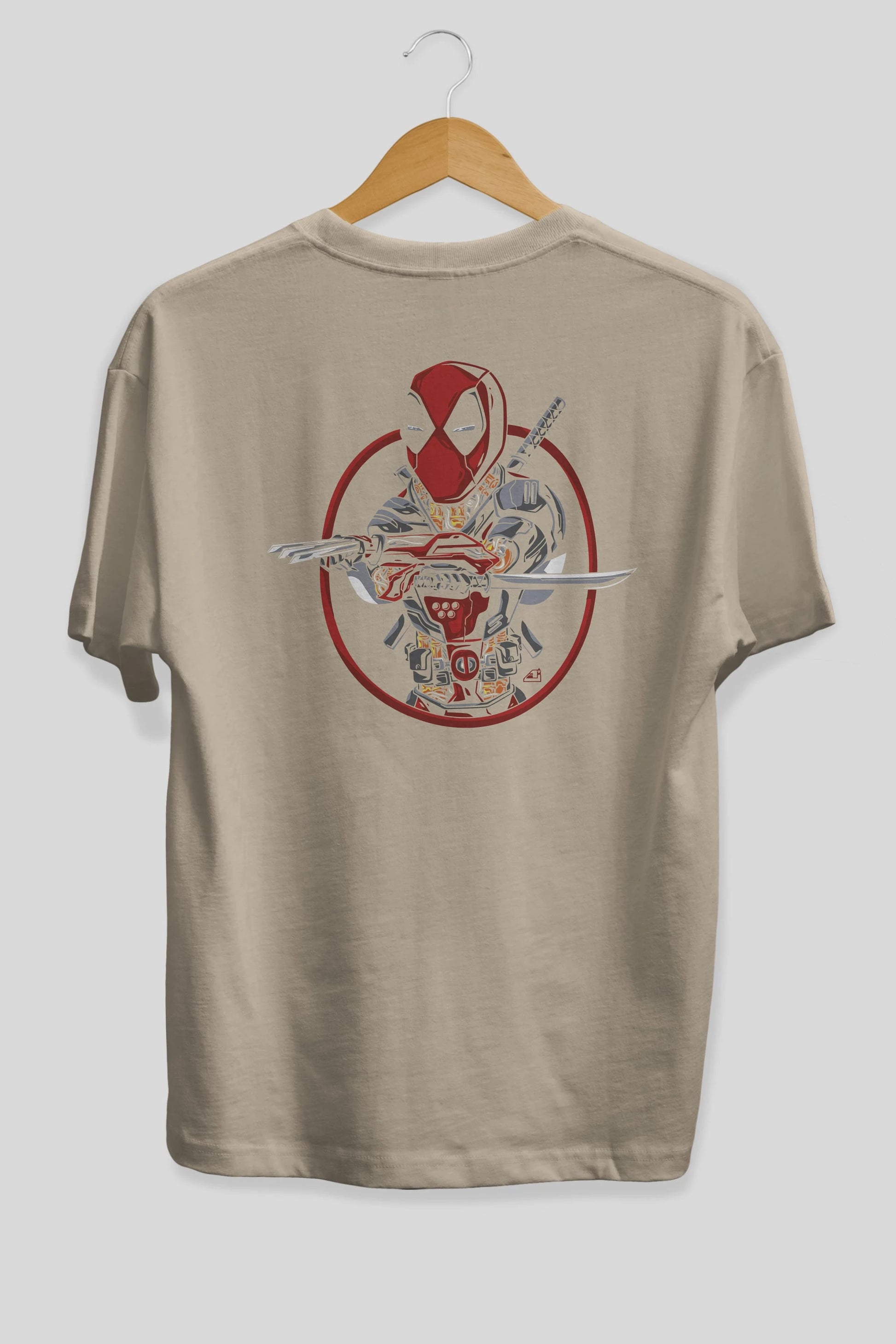 Deadpool (5) Arka Baskılı Oversize t-shirt Erkek Kadın Unisex %100 Pamuk Bisiklet Yaka tişort