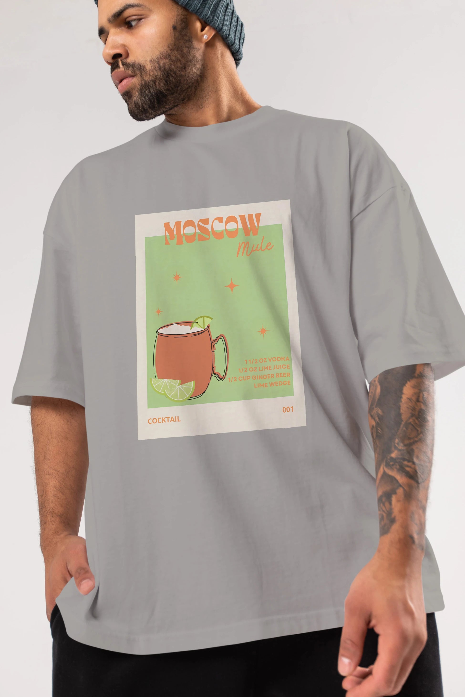 Moscow Mule 2 Ön Baskılı Oversize t-shirt Erkek Kadın Unisex %100 Pamuk Bisiklet Yaka tişort
