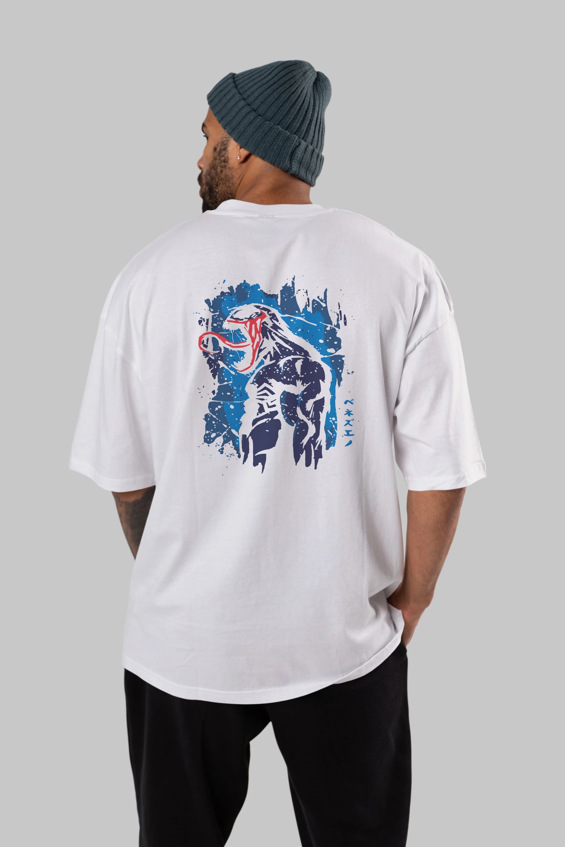 Venom (24) Arka Baskılı Oversize t-shirt Erkek Kadın Unisex %100 Pamuk Bisiklet Yaka tişort