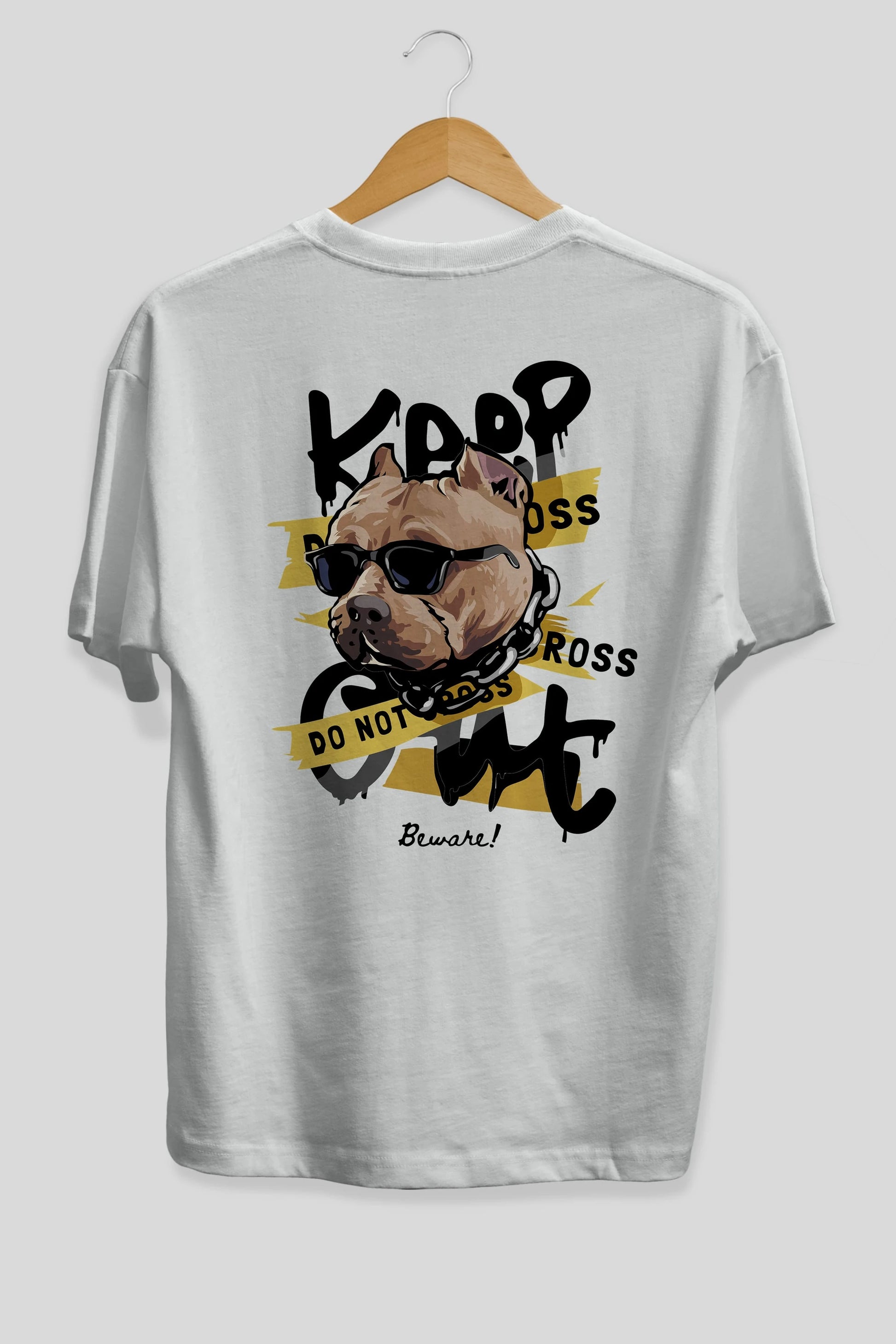 Teddy Bear Keep Arka Baskılı Oversize t-shirt Erkek Kadın Unisex %100 Pamuk