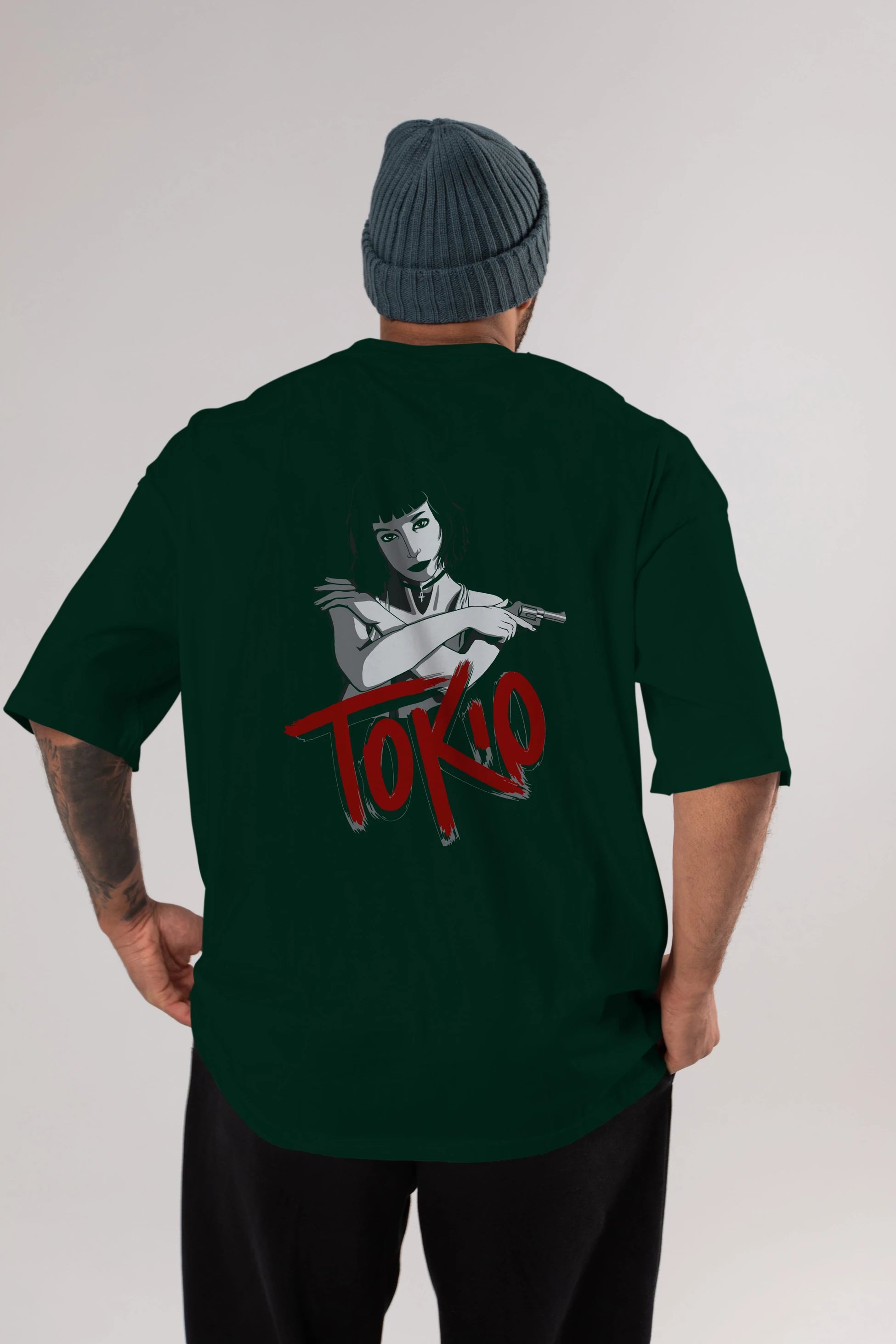 La Casa De Papel (10) Arka Baskılı Oversize t-shirt Erkek Kadın Unisex %100 Pamuk Bisiklet Yaka tişort
