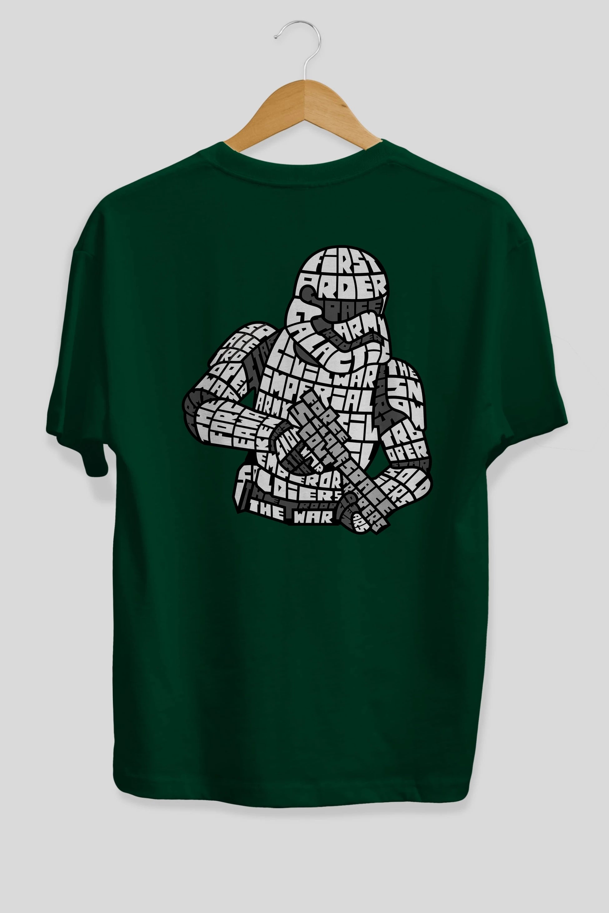 First Order Arka Baskılı Oversize t-shirt %100 pamuk Erkek Kadın Unisex