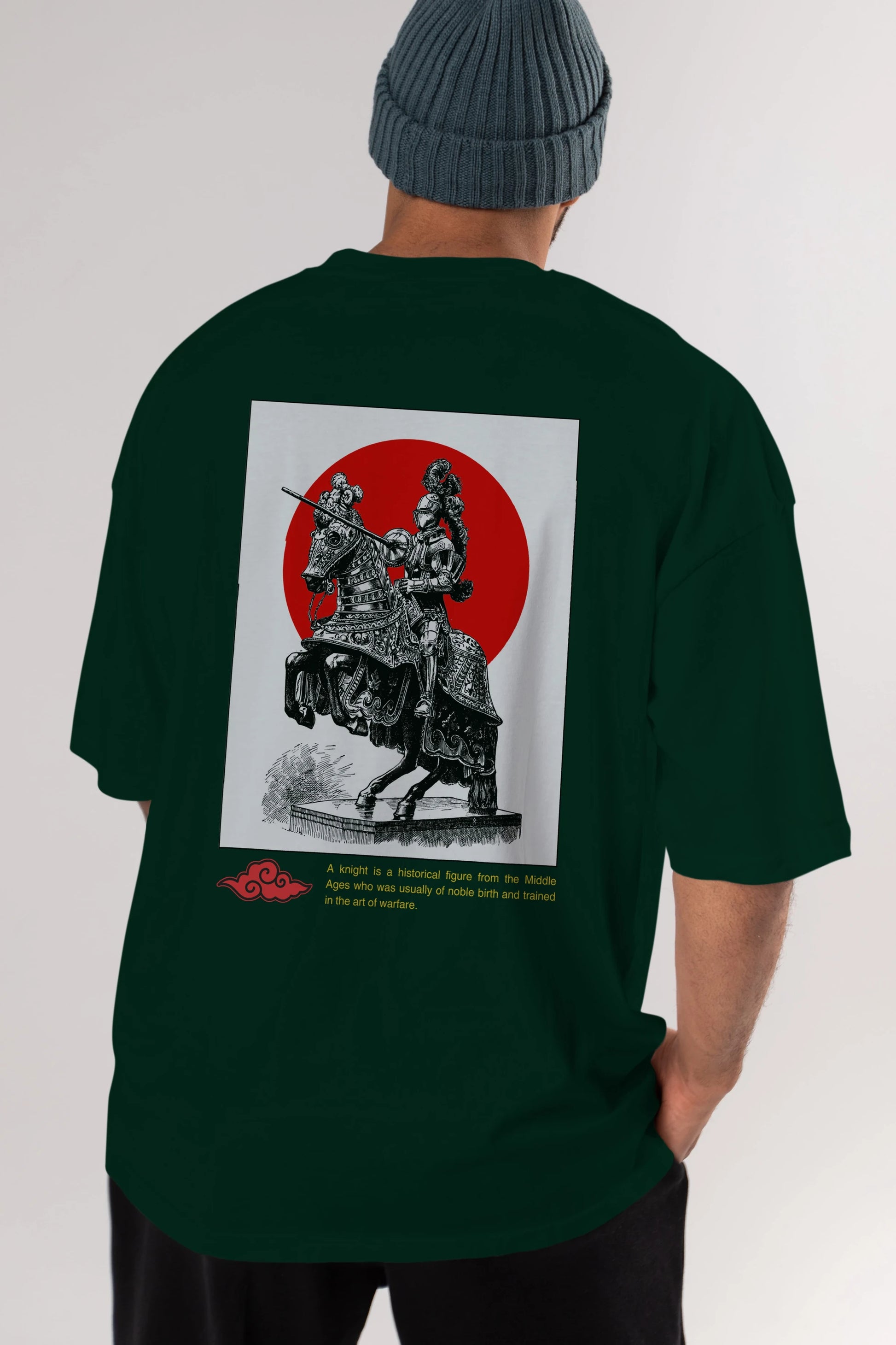 Japan Streetwear 2 Arka Baskılı Oversize t-shirt Erkek Kadın Unisex