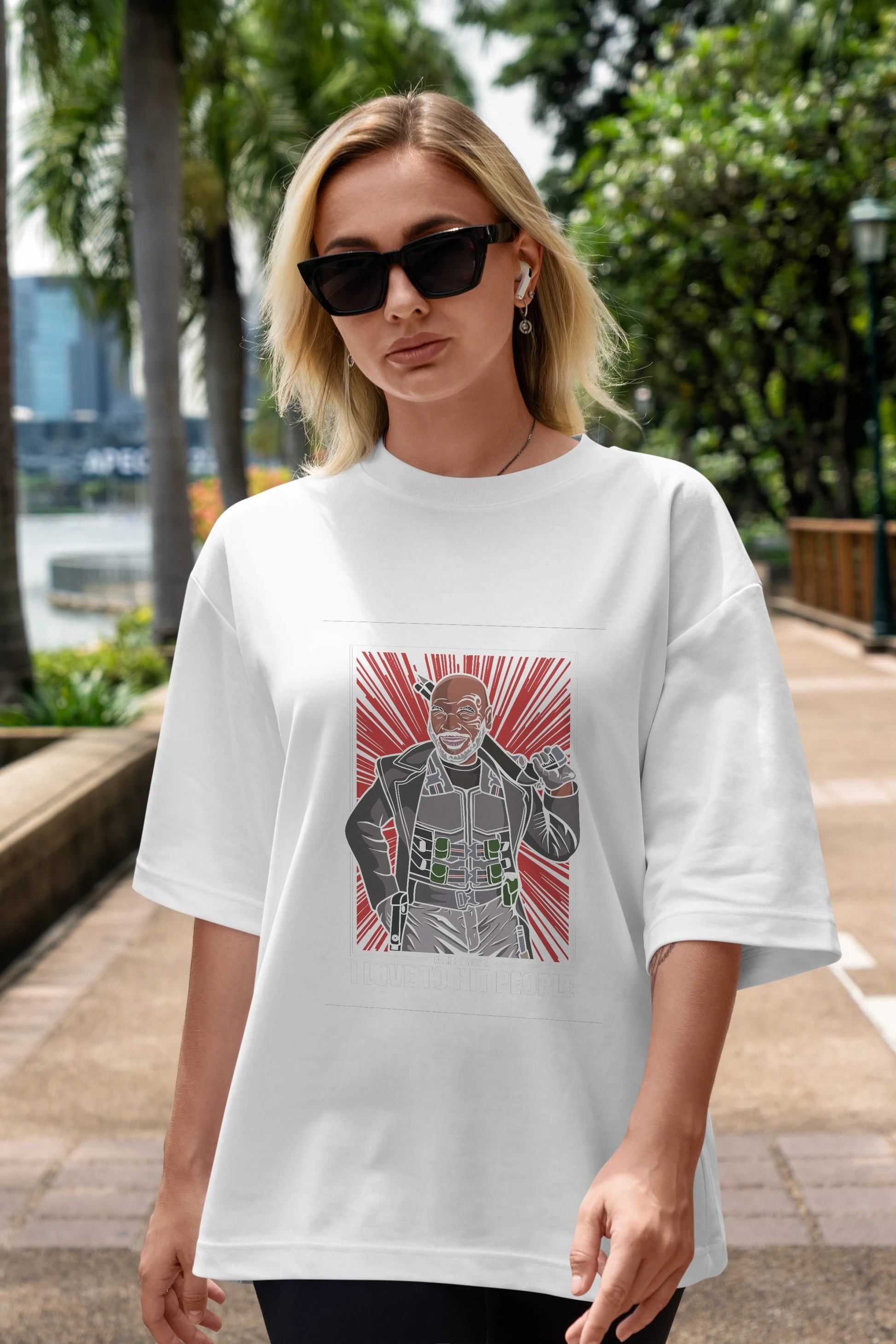 Blade Tyson Ön Baskılı Oversize t-shirt Erkek Kadın Unisex %100 Pamuk tişort
