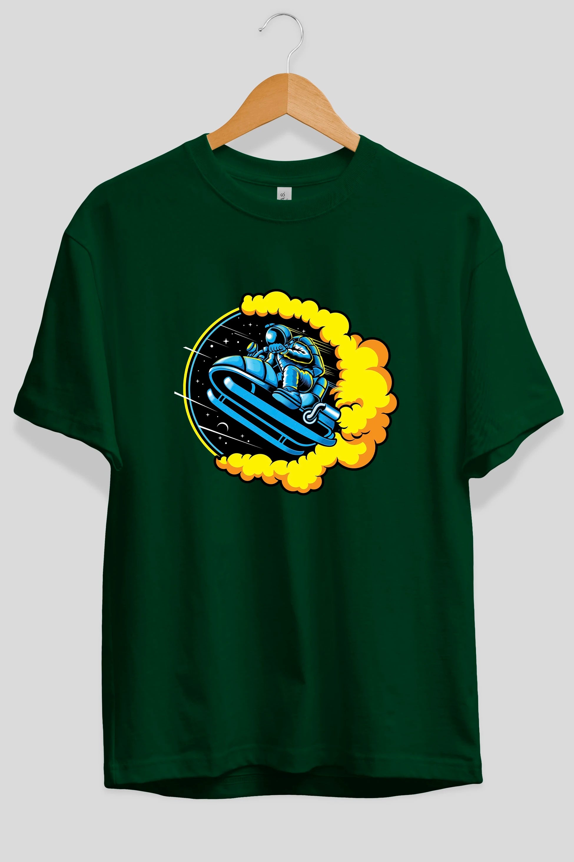 Astrojump with Snowmobile Ön Baskılı Oversize t-shirt Erkek Kadın Unisex
