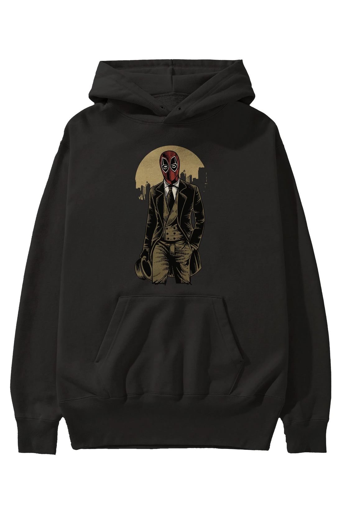 Classic Mercenary Ön Baskılı Hoodie Oversize Kapüşonlu Sweatshirt Erkek Kadın Unisex