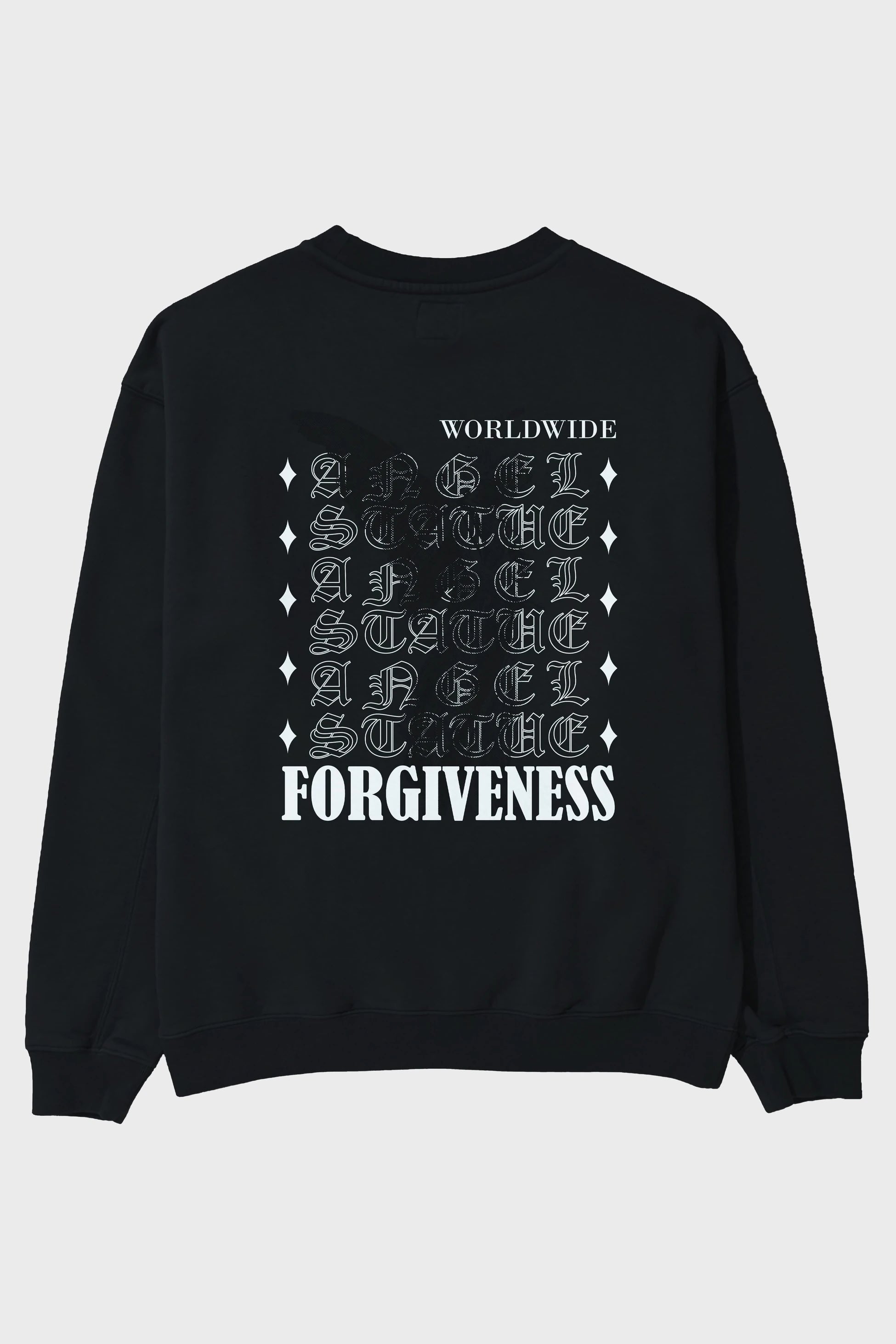 Angel Forgiveness Arka Baskılı Oversize Sweatshirt Erkek Kadın Unisex