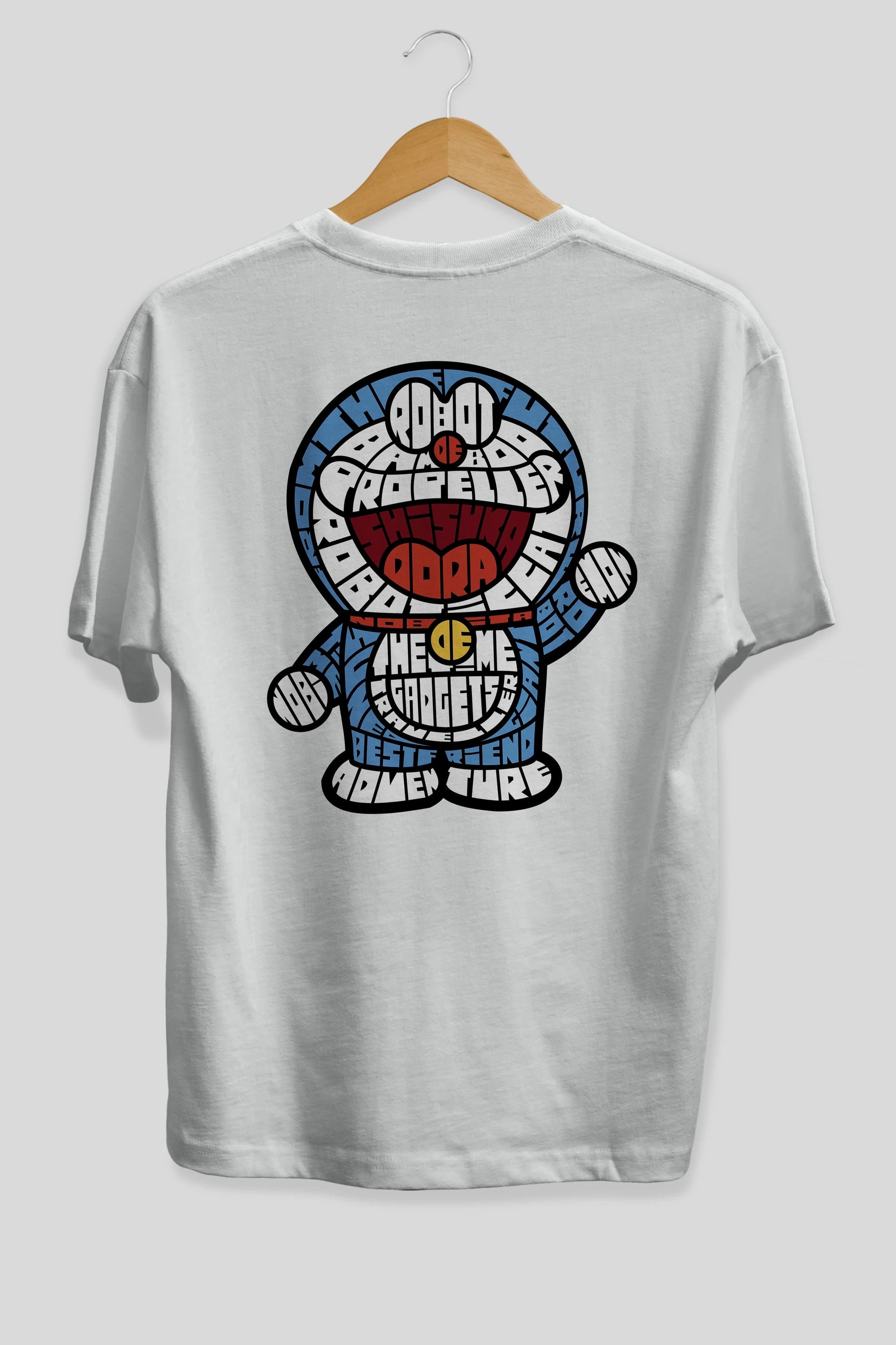 Robotic cat Arka Baskılı Oversize t-shirt %100 pamuk Erkek Kadın Unisex