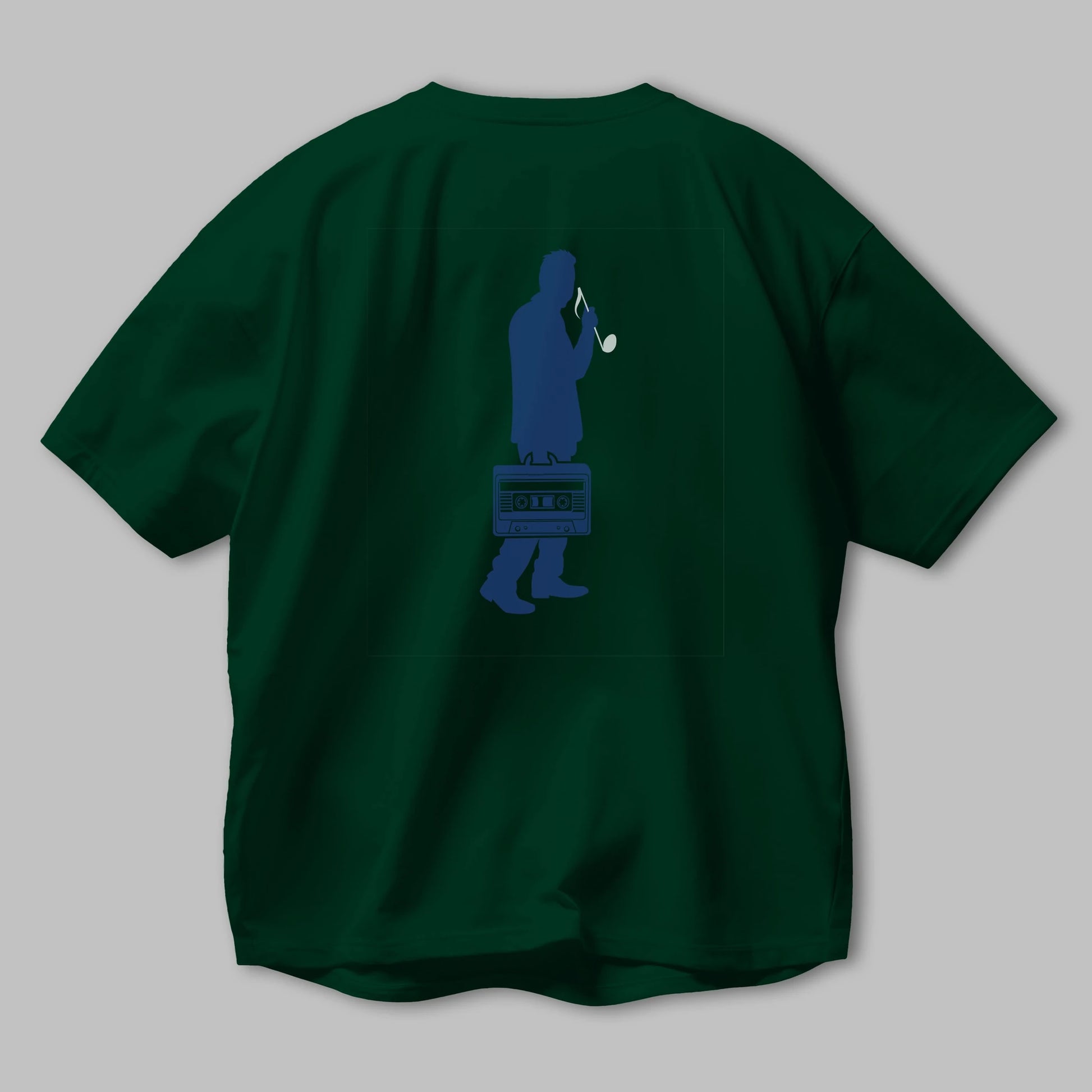 Sound Collector Arka Baskılı Oversize t-shirt %100 pamuk Erkek Kadın Unisex