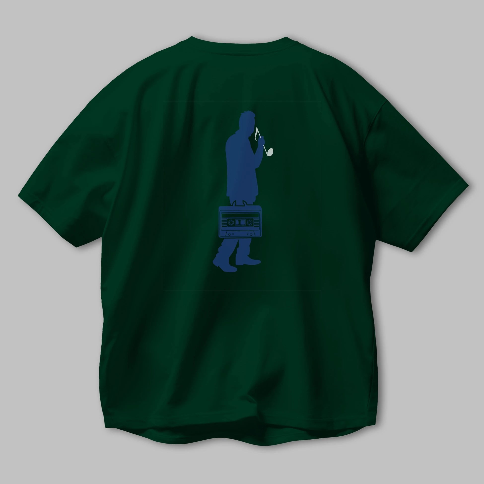 Sound Collector Arka Baskılı Oversize t-shirt %100 pamuk Erkek Kadın Unisex