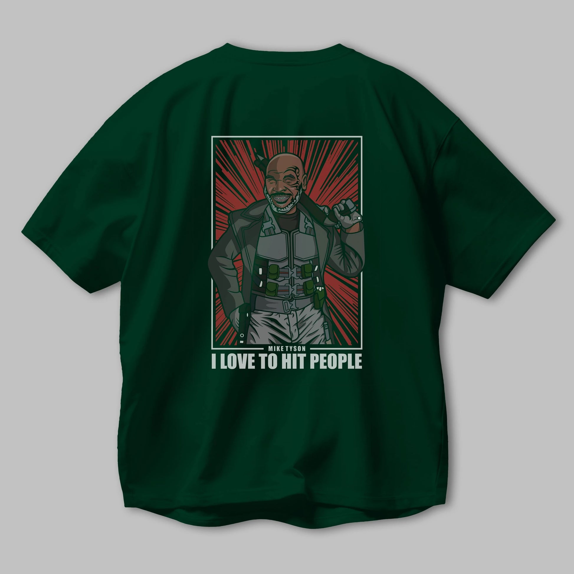 Blade Tyson Arka Baskılı Oversize t-shirt Erkek Kadın Unisex %100 Pamuk tişort
