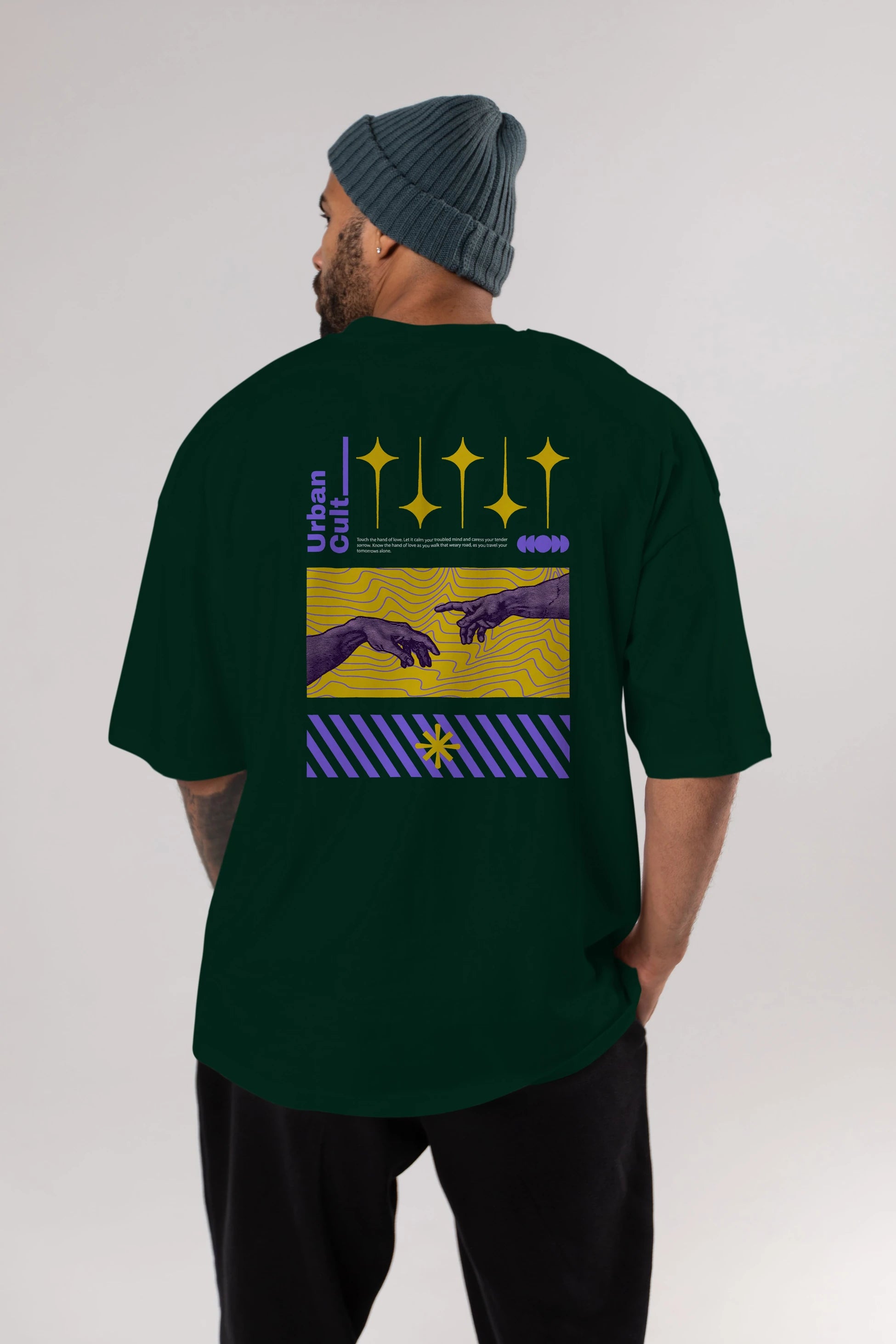Urban Cult Arka Baskılı Oversize t-shirt Erkek Kadın Unisex