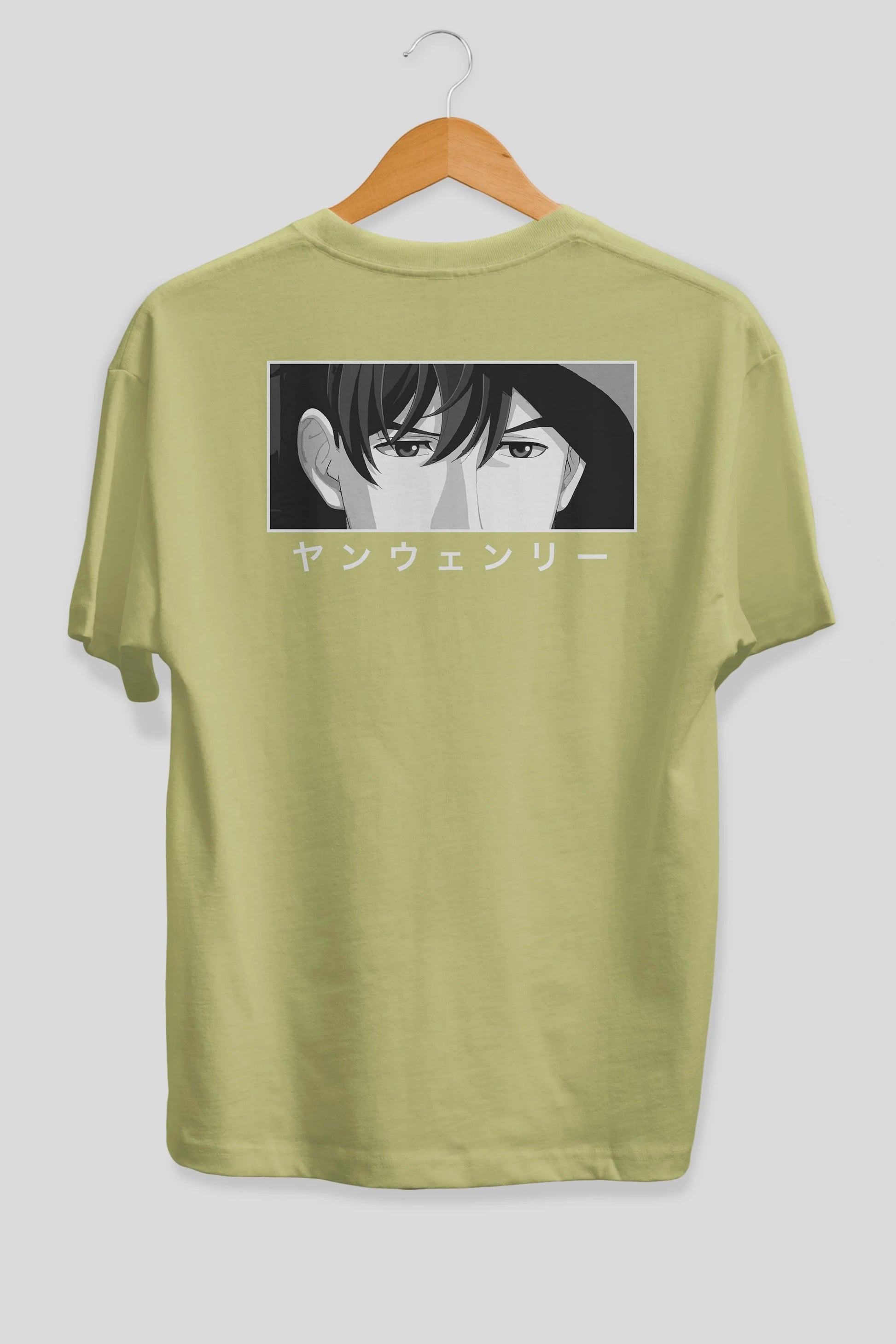 Wen-li Yang 1 Anime Arka Baskılı Oversize t-shirt Erkek Kadın Unisex