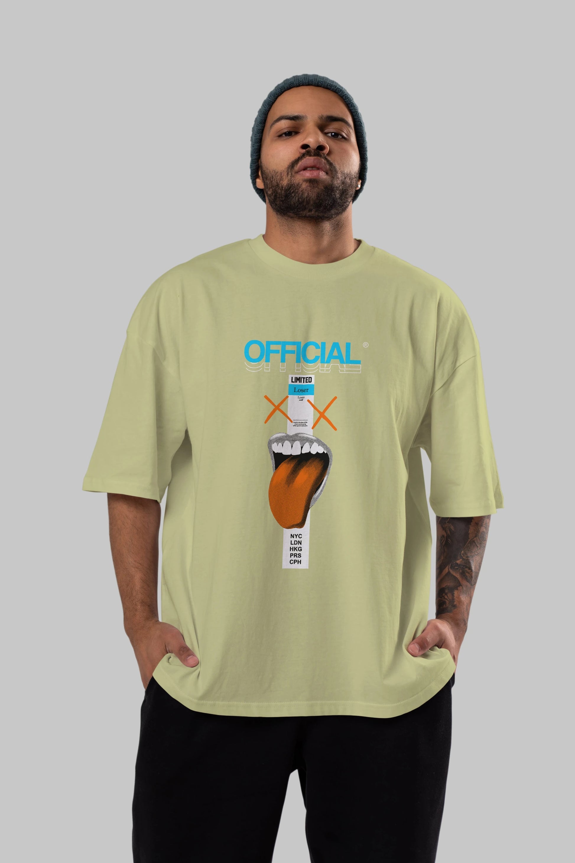 Official Loser Ön Baskılı Oversize t-shirt Erkek Kadın Unisex