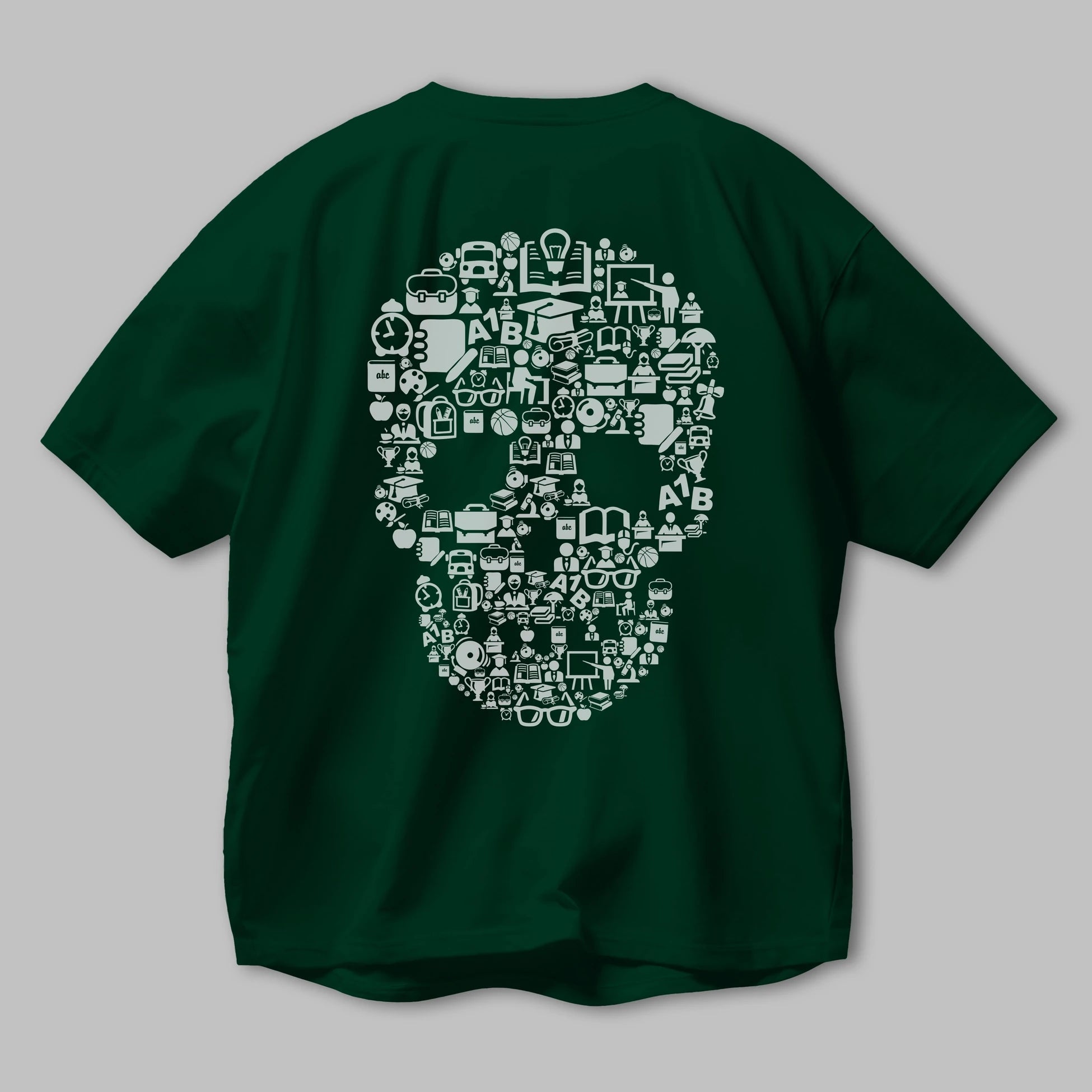 Dead  School Arka Baskılı Oversize t-shirt %100 pamuk Erkek Kadın Unisex