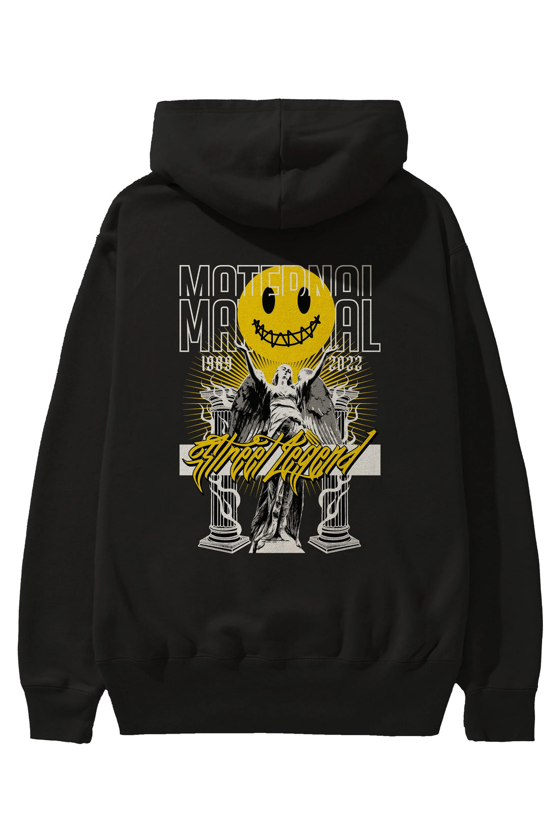 Maternal Street Legend Arka Baskılı Hoodie Oversize Kapüşonlu Sweatshirt Erkek Kadın Unisex
