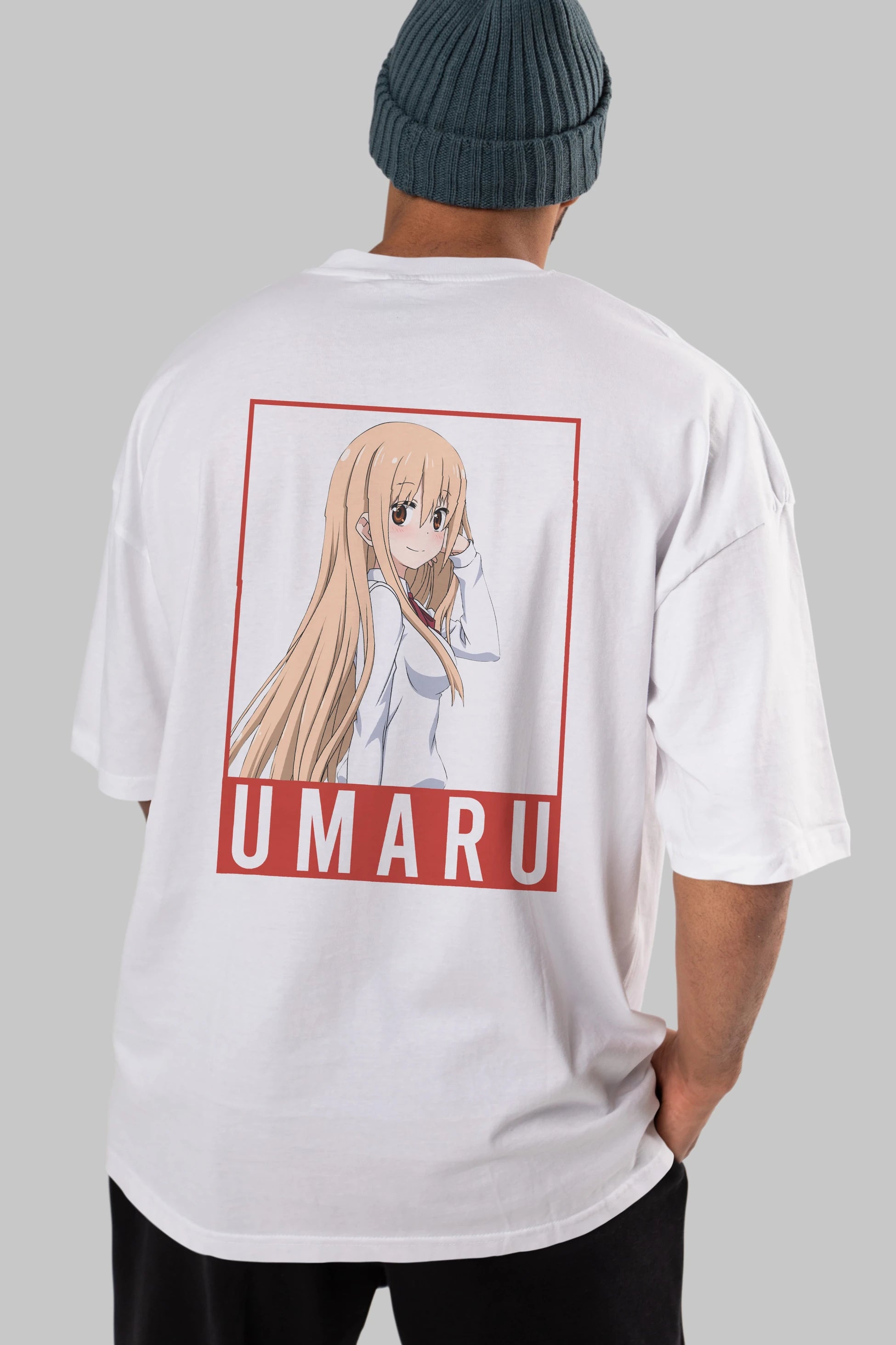 Umaru Doma 2 Anime Arka Baskılı Oversize t-shirt Erkek Kadın Unisex