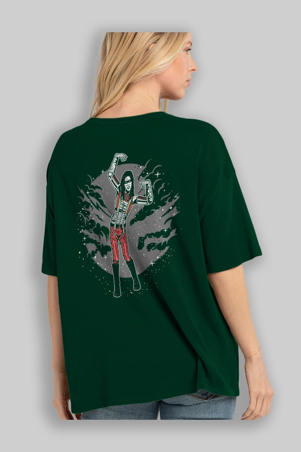 Marilyn Manson Arka Baskılı Oversize t-shirt Erkek Kadın Unisex %100 Pamuk