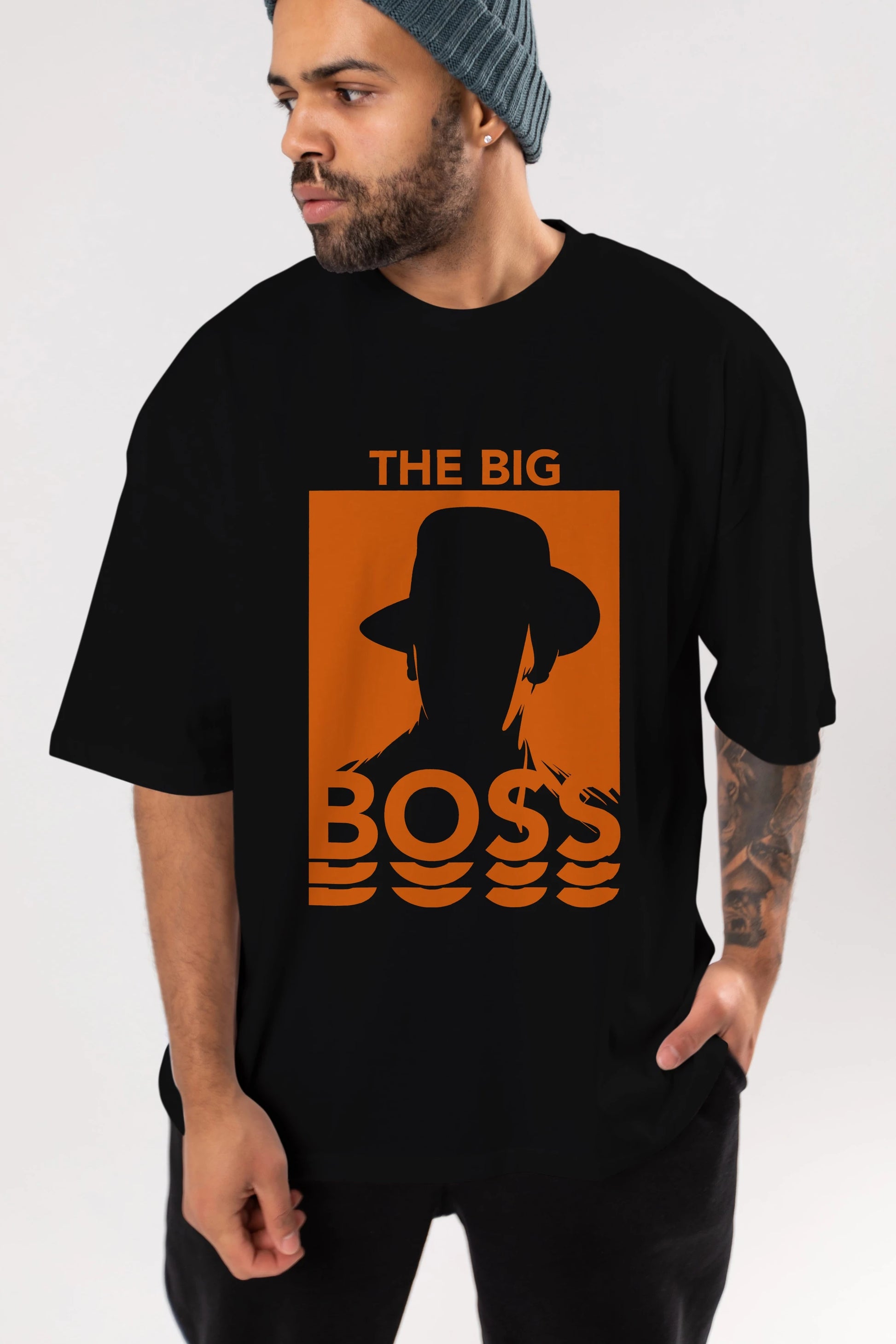 The Big Boss Ön Baskılı Oversize t-shirt Erkek Kadın Unisex