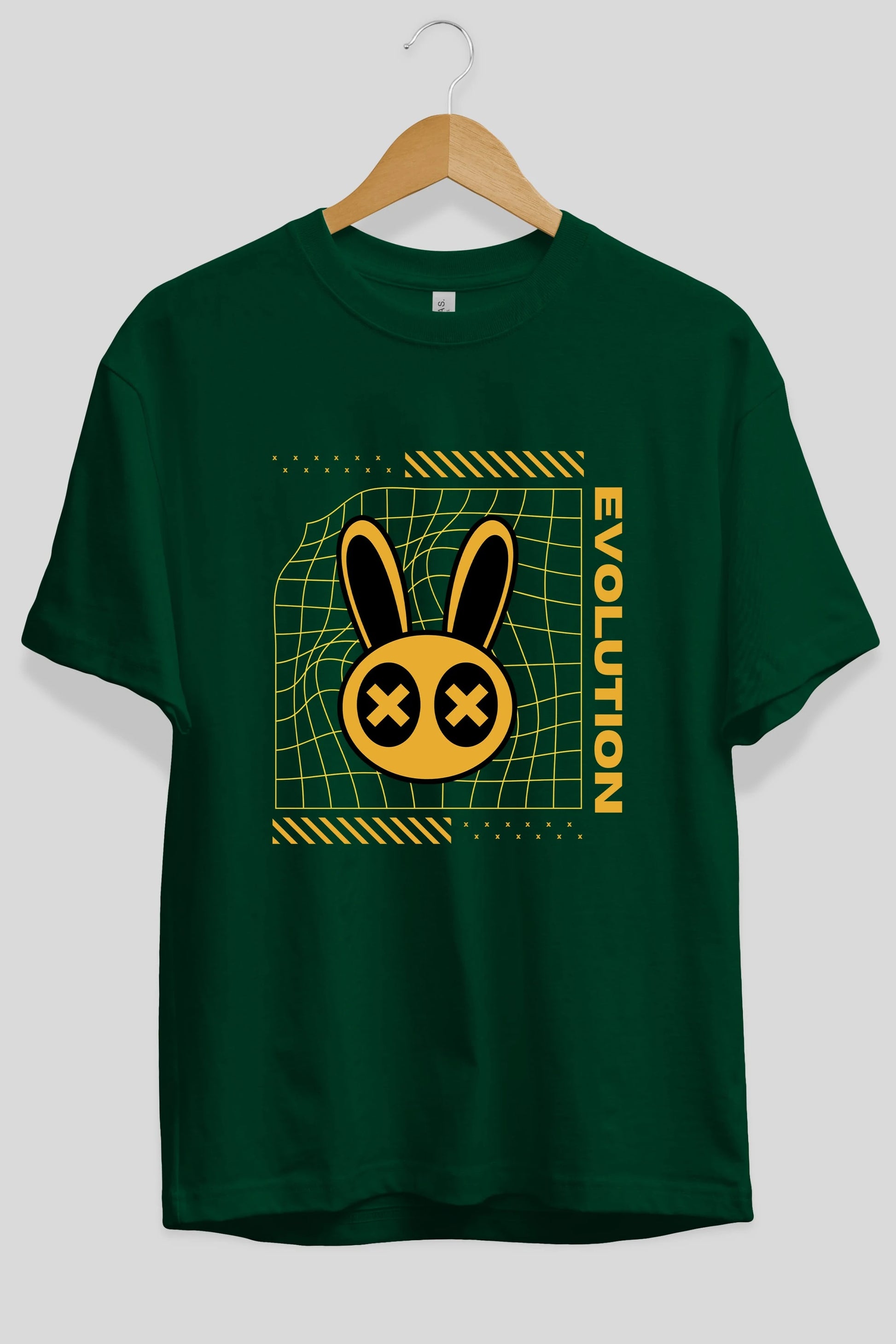 Evolution Yazılı Ön Baskılı Oversize t-shirt Erkek Kadın Unisex