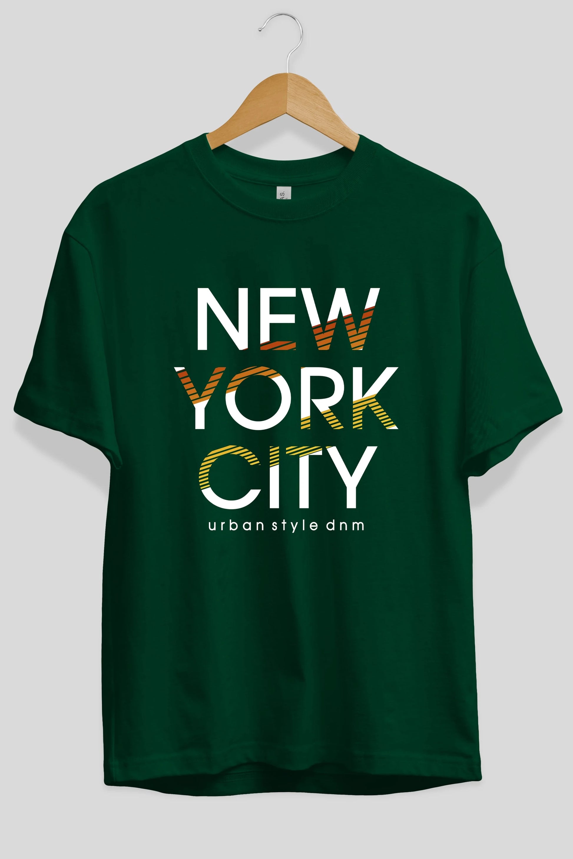 New York City Style Ön Baskılı Oversize t-shirt Erkek Kadın Unisex