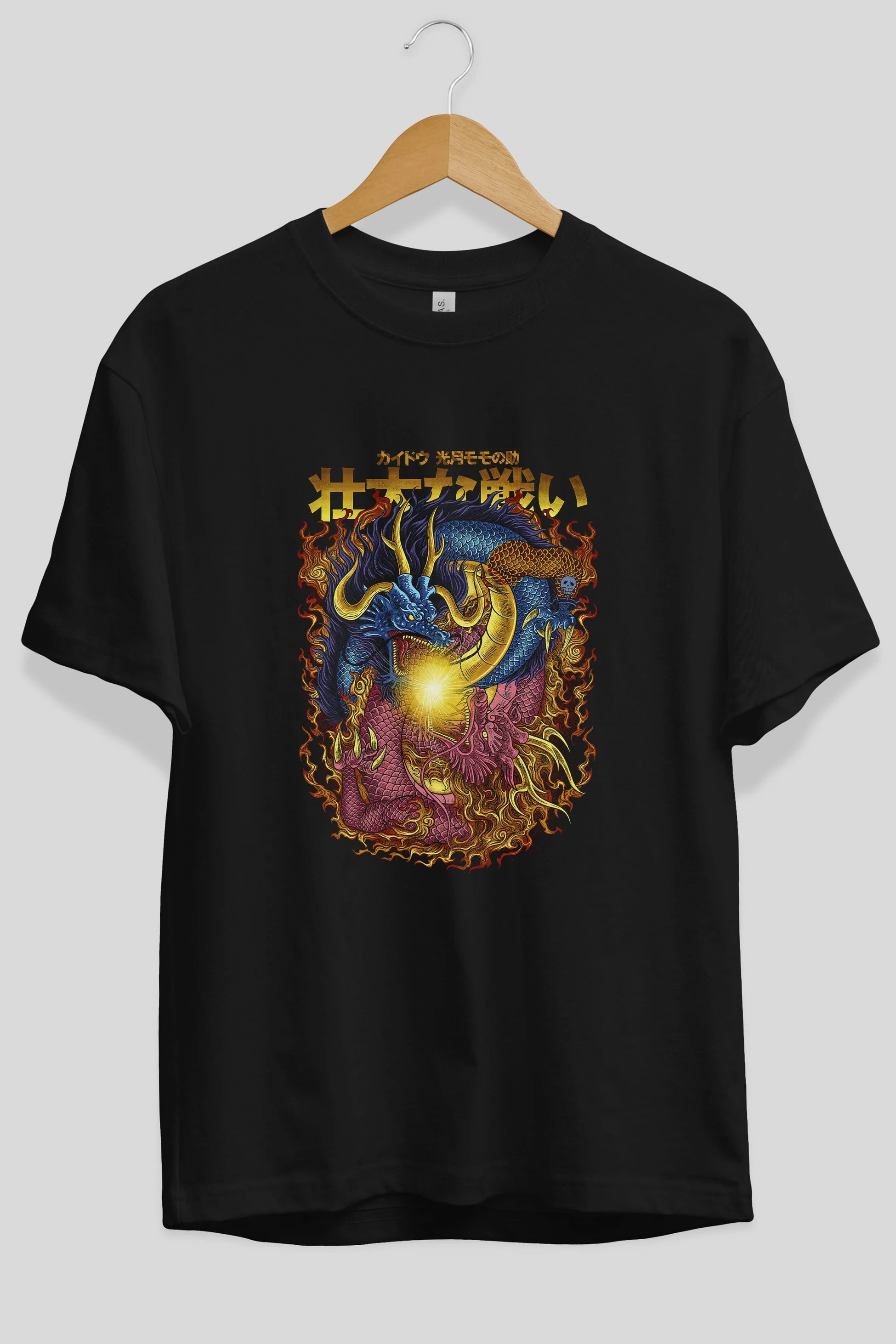 ONE PIECE (4) Anime Ön Baskılı Oversize t-shirt %100 pamuk Erkek Kadın Unisex