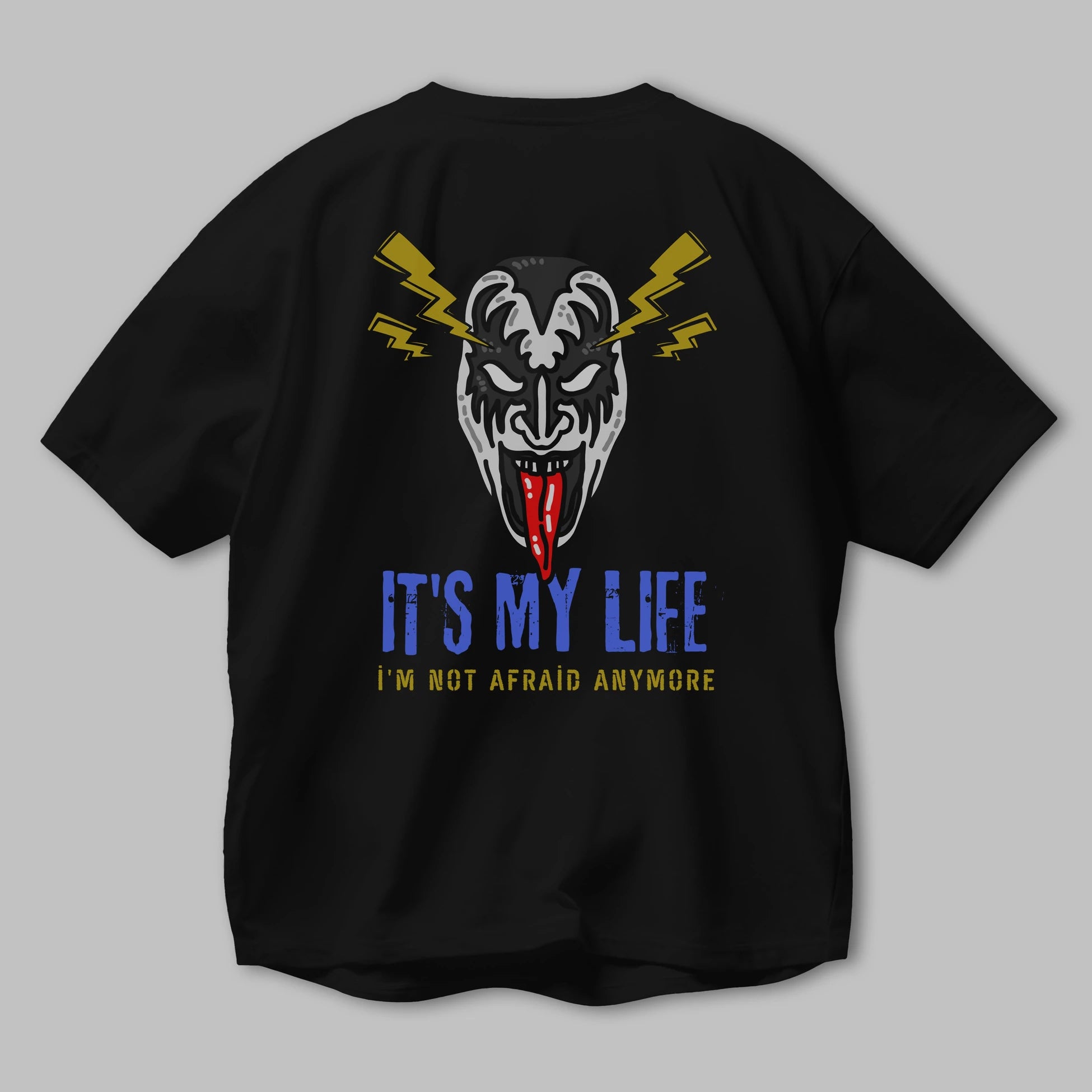 Its My Life Yazılı Arka Baskılı Oversize t-shirt Erkek Kadın Unisex