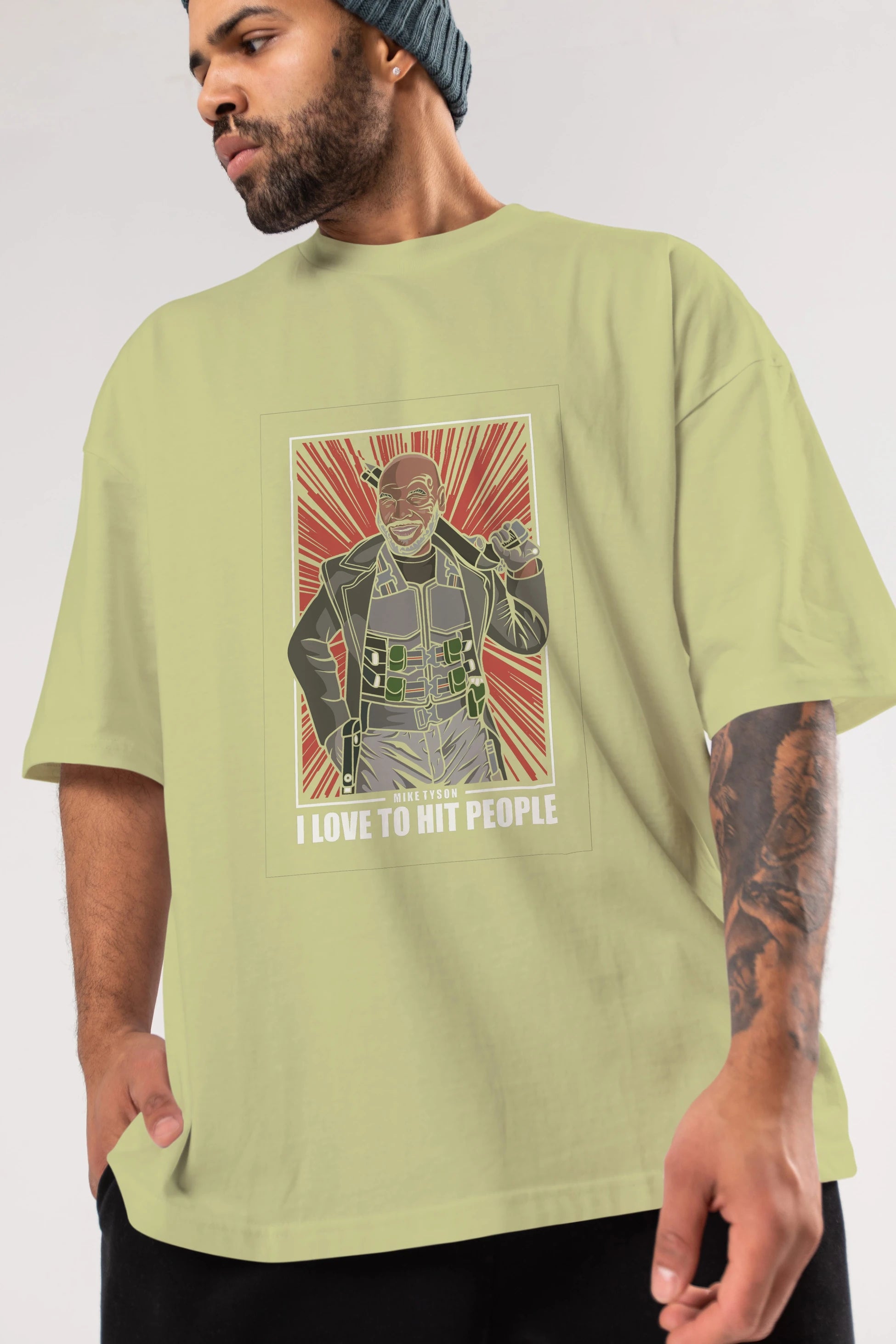 Blade Tyson Ön Baskılı Oversize t-shirt Erkek Kadın Unisex %100 Pamuk tişort