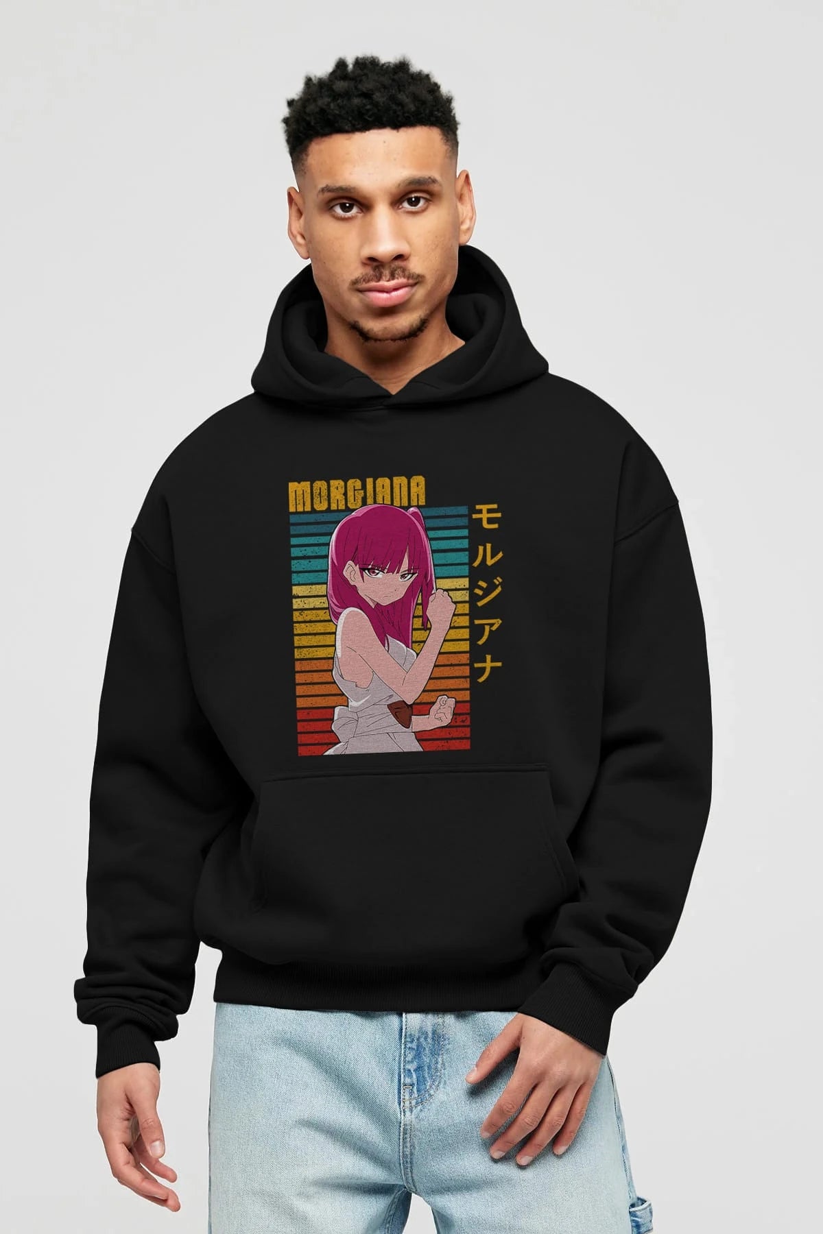 Morgiana 3 Anime Ön Baskılı Hoodie Oversize Kapüşonlu Sweatshirt Erkek Kadın Unisex