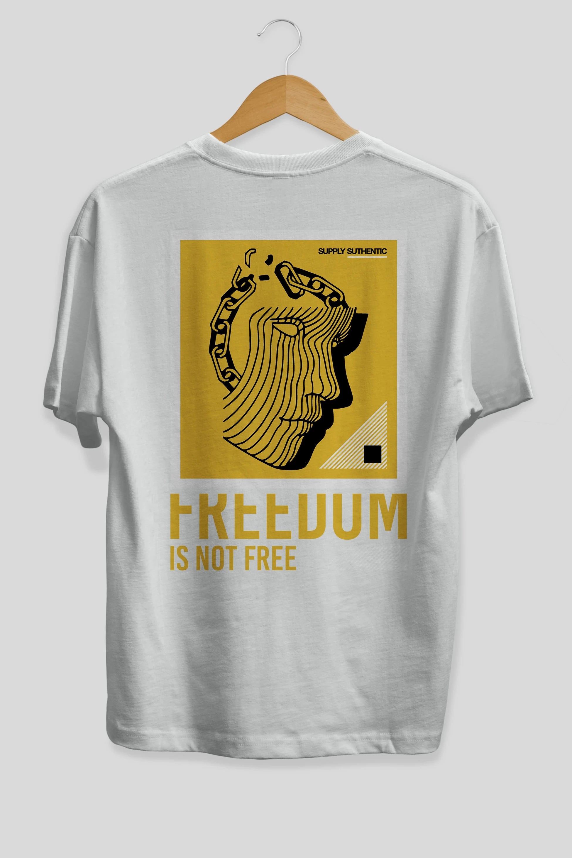 Freedom is Not Free Arka Baskılı Oversize t-shirt Erkek Kadın Unisex