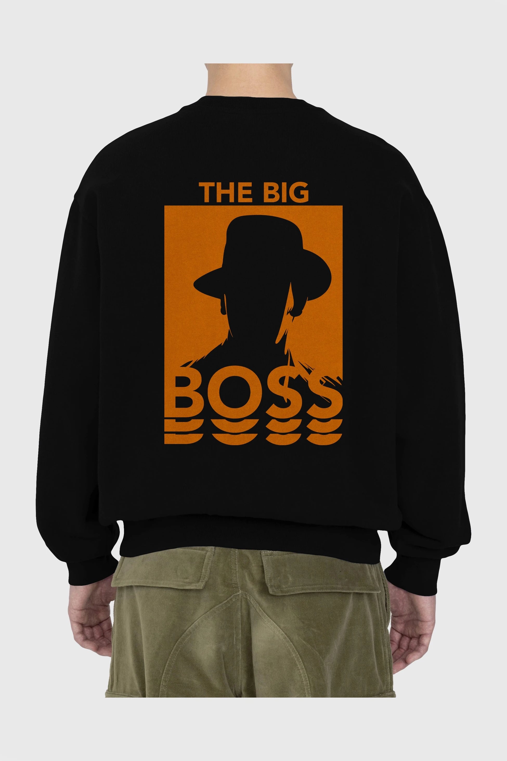 The Big Boss Arka Baskılı Oversize Sweatshirt Erkek Kadın Unisex