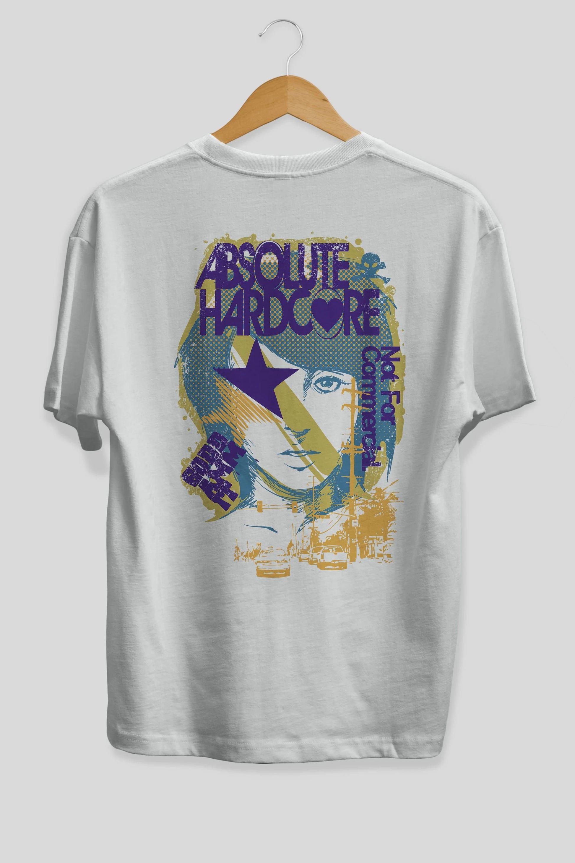 Absolute Hardcore Arka Baskılı Oversize t-shirt Erkek Kadın Unisex