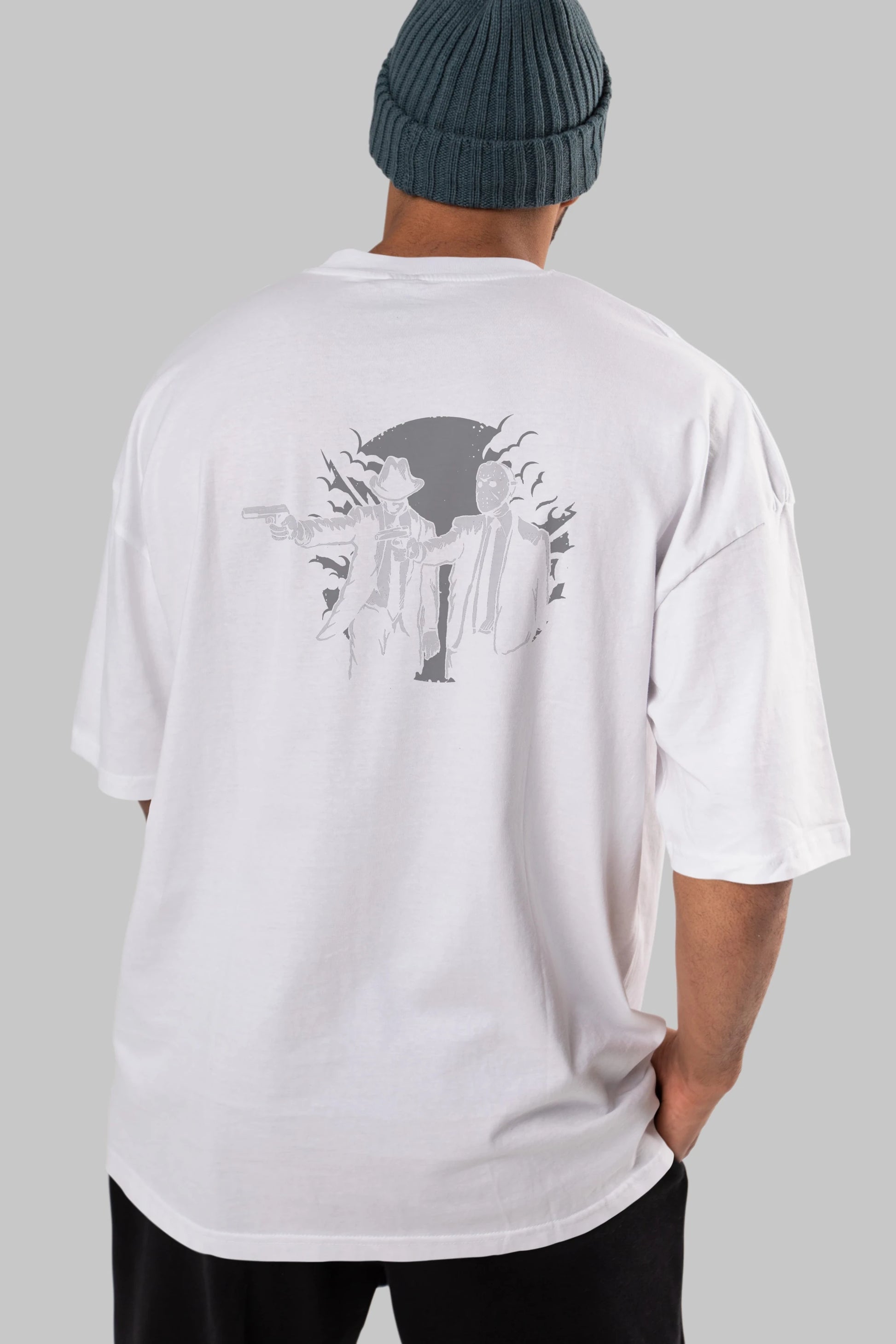 Pulp Killer Arka Baskılı Oversize t-shirt Erkek Kadın Unisex %100 Pamuk