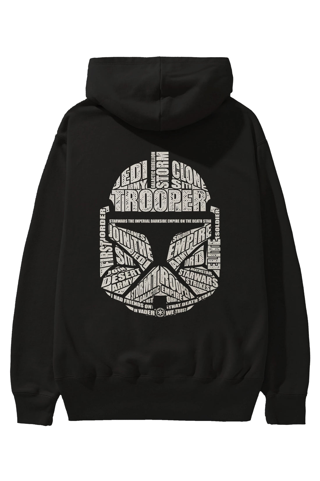 Trooper Arka Baskılı Hoodie Oversize Kapüşonlu Sweatshirt Erkek Kadın Unisex