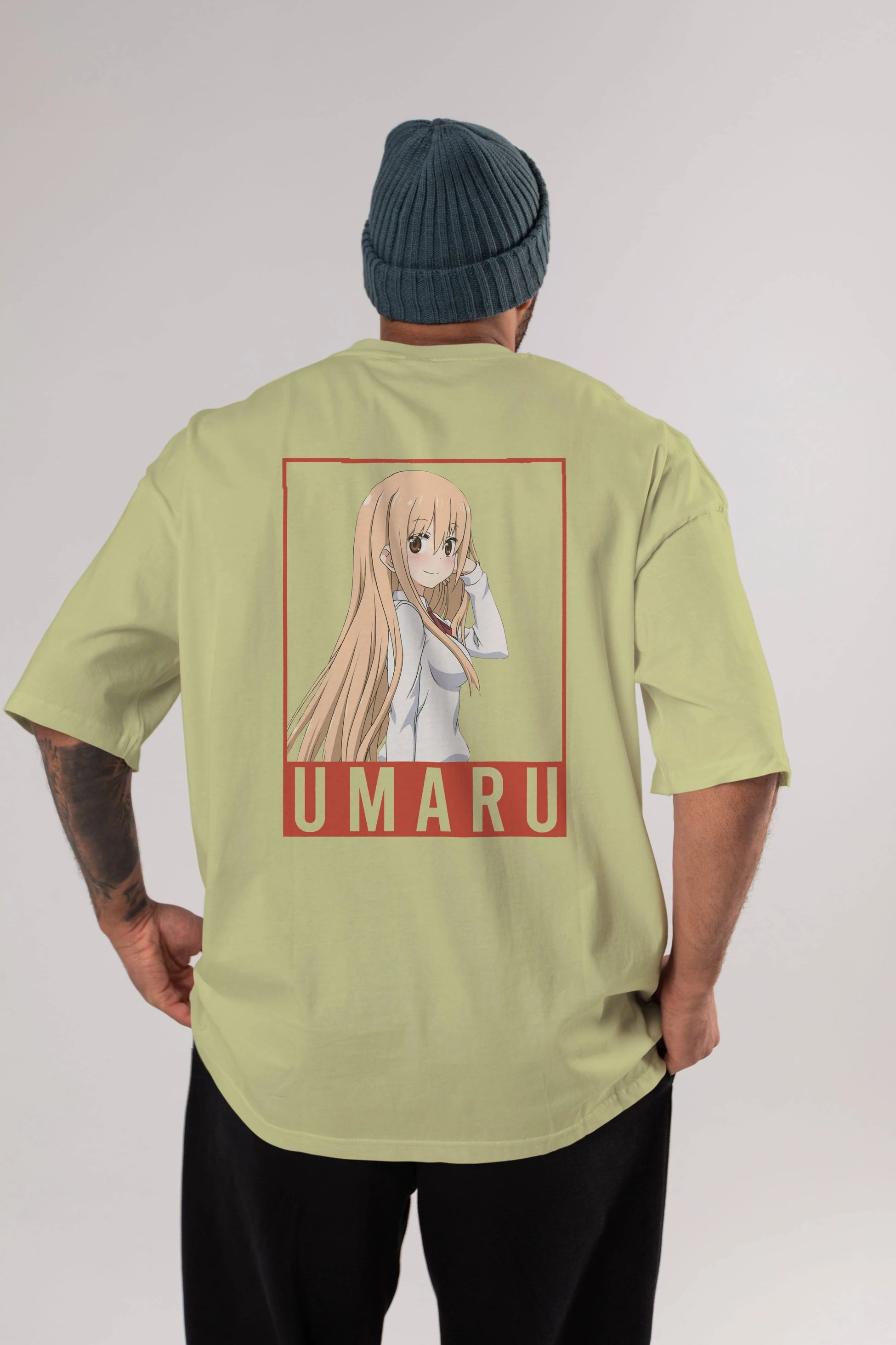 Umaru Doma 2 Anime Arka Baskılı Oversize t-shirt Erkek Kadın Unisex
