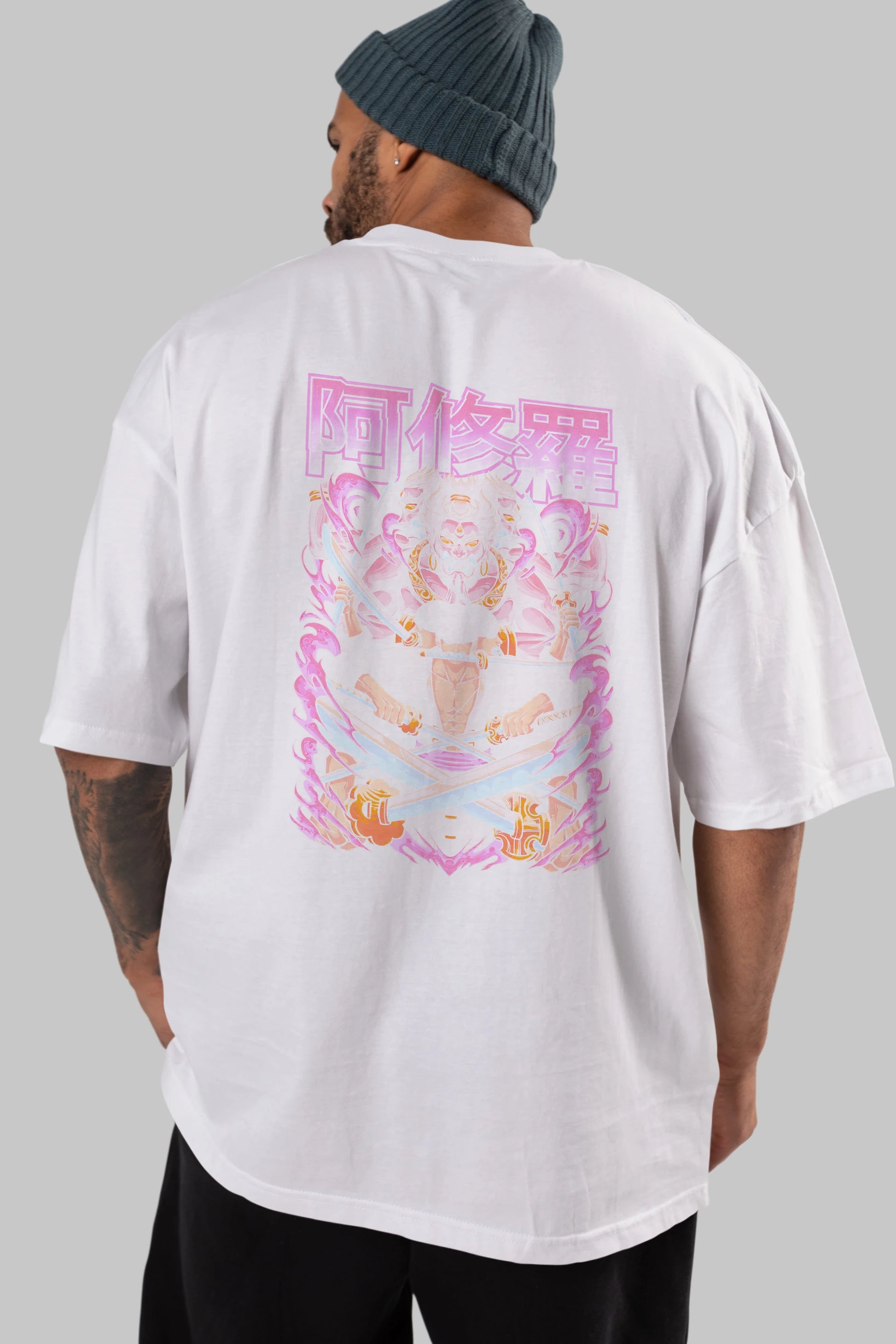 Roronoa Zoro 1 Anime Arka Baskılı Oversize t-shirt Erkek Kadın Unisex